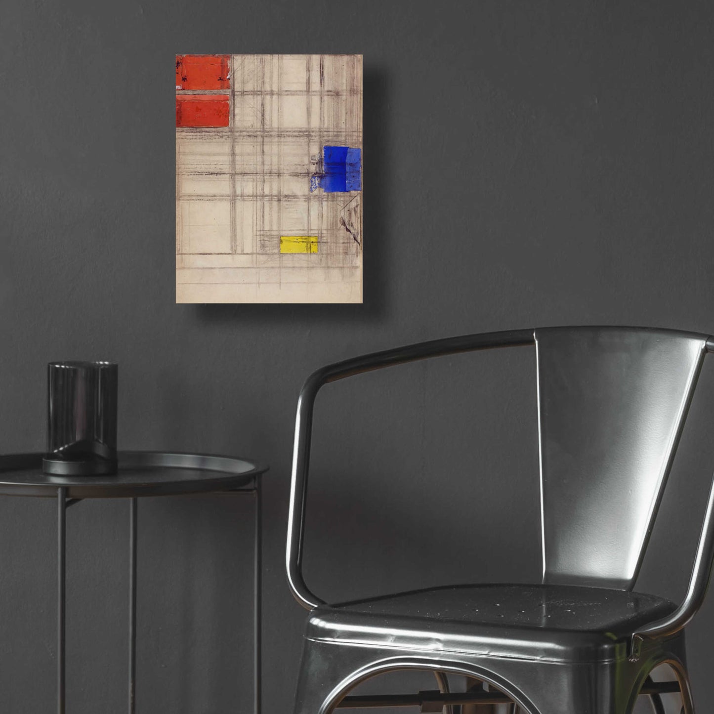 Epic Art 'Study for a Composition, 1940–1941' by Piet Mondrian, Acrylic Glass Wall Art,12x16