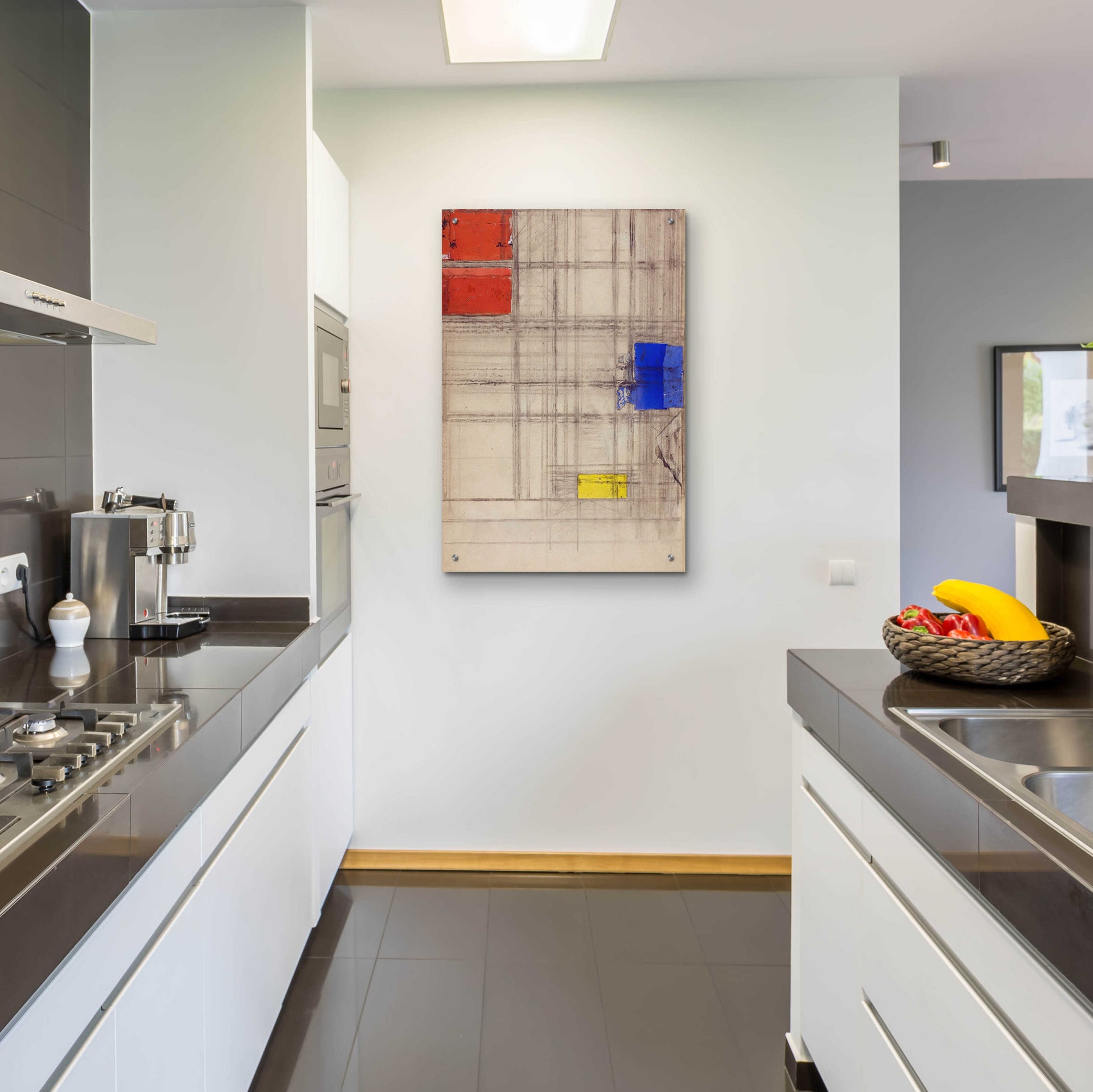 Epic Art 'Study for a Composition, 1940–1941' by Piet Mondrian, Acrylic Glass Wall Art,24x36