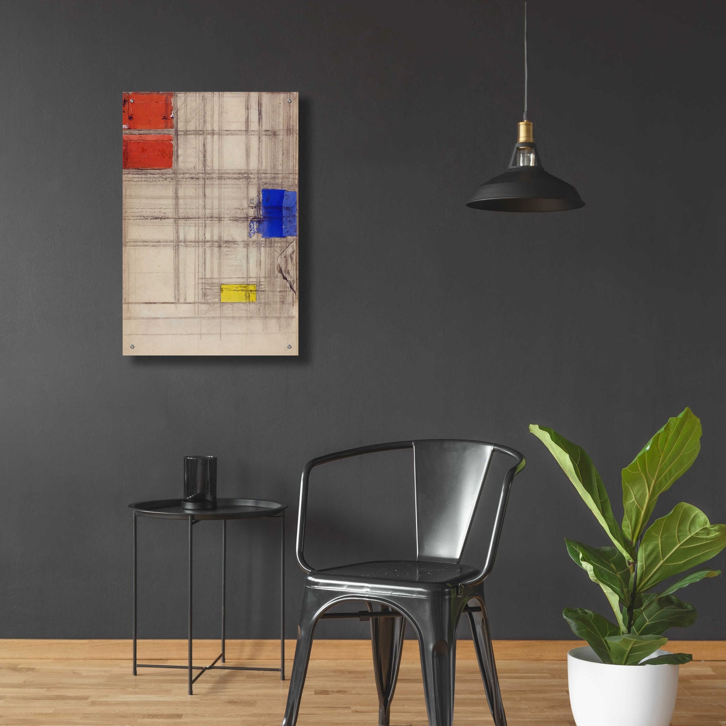 Epic Art 'Study for a Composition, 1940–1941' by Piet Mondrian, Acrylic Glass Wall Art,24x36