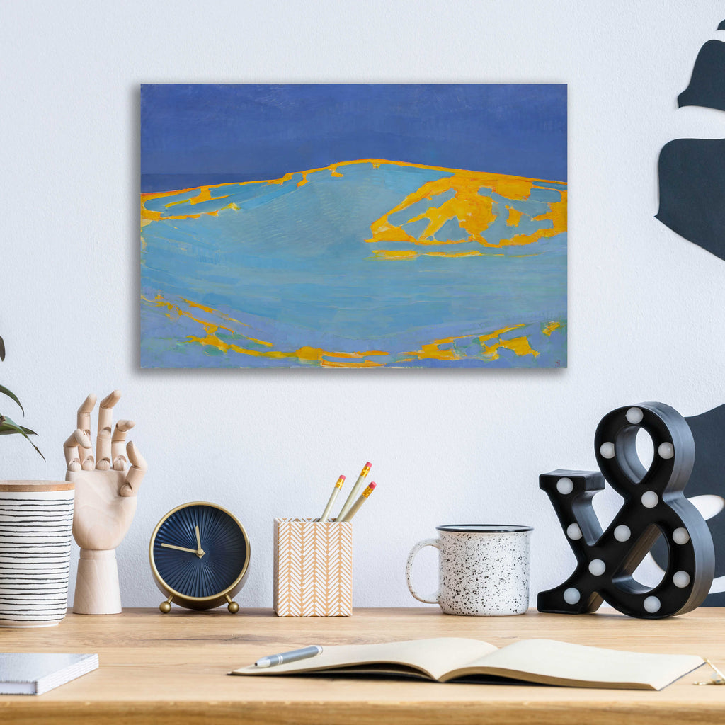 Epic Art 'Summer, Dune in Zeeland, 1910' by Piet Mondrian, Acrylic Glass Wall Art,16x12
