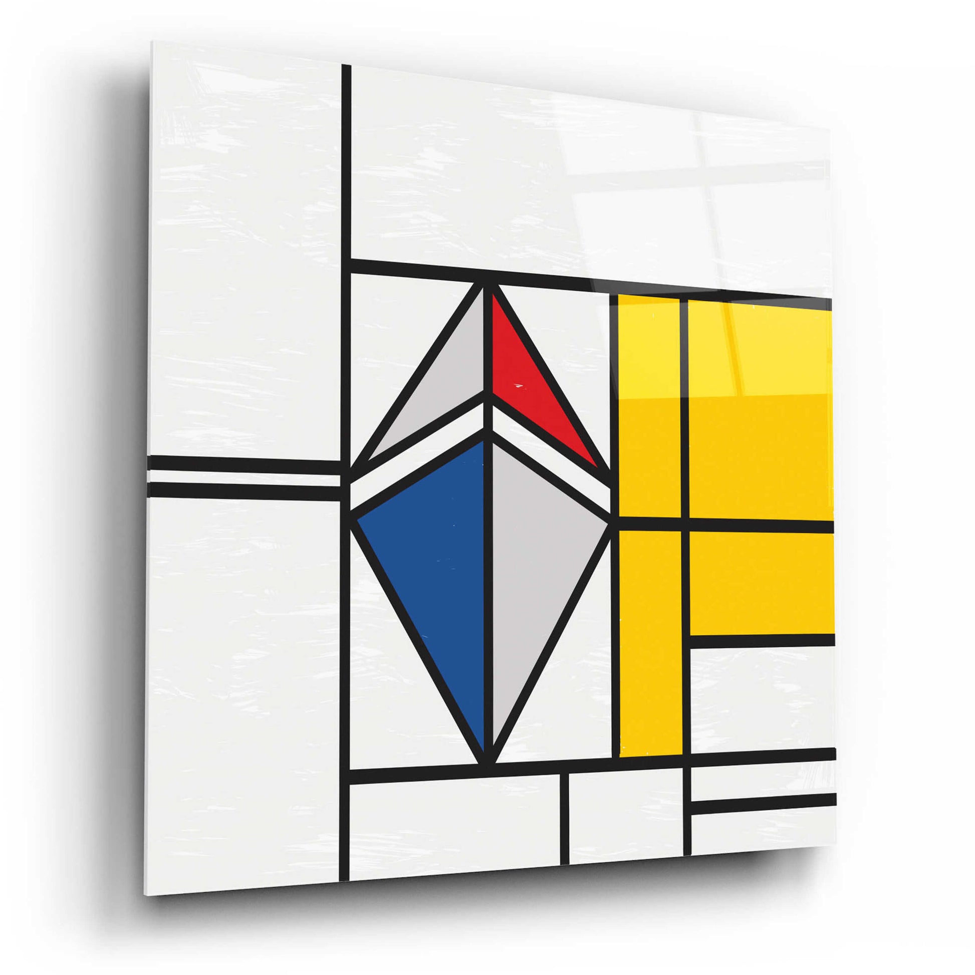 Epic Art 'Mondrian 3937 Ethereum Crypto Art-02' by Epic Portfolio, Acrylic Glass Wall Art,12x12