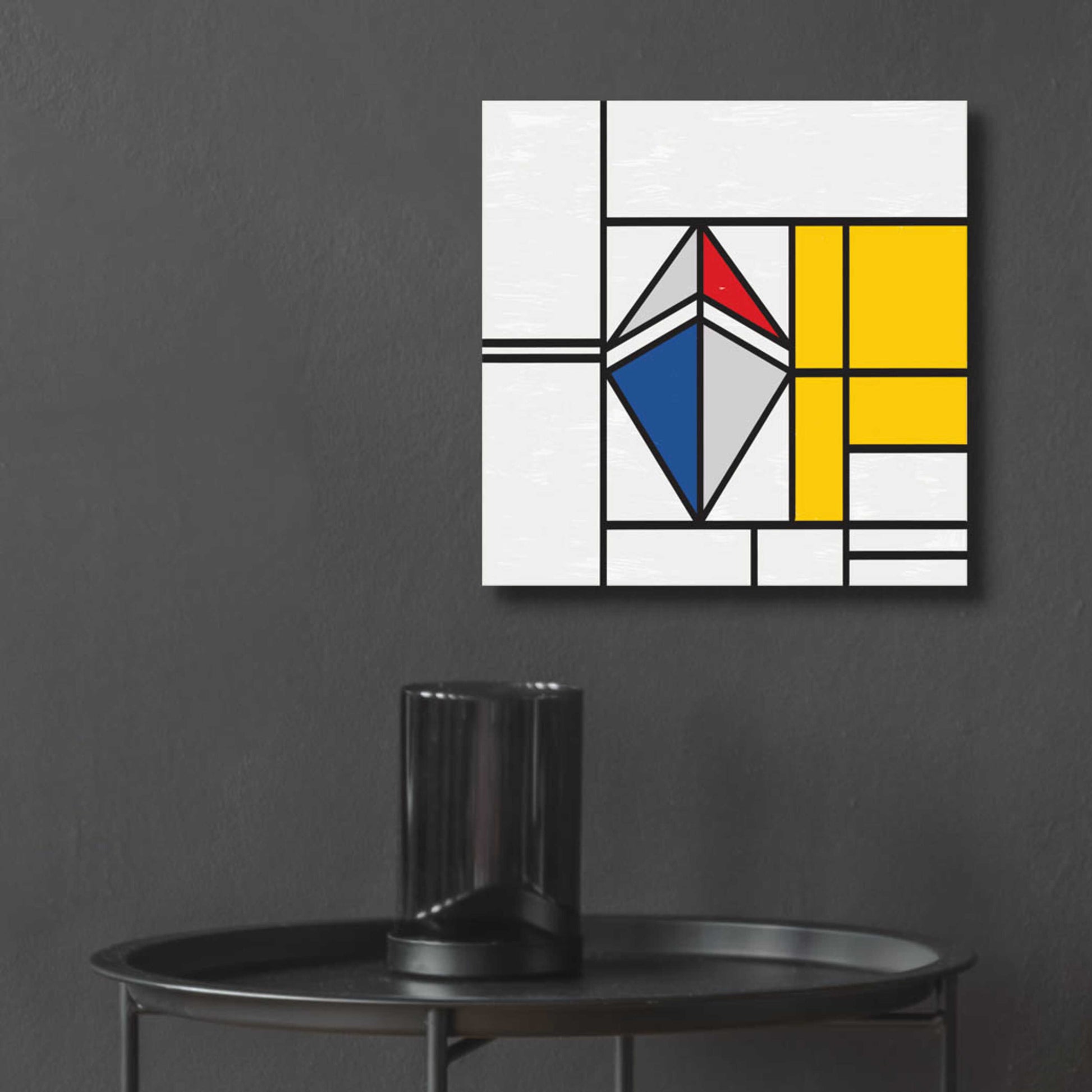 Epic Art 'Mondrian 3937 Ethereum Crypto Art-02' by Epic Portfolio, Acrylic Glass Wall Art,12x12