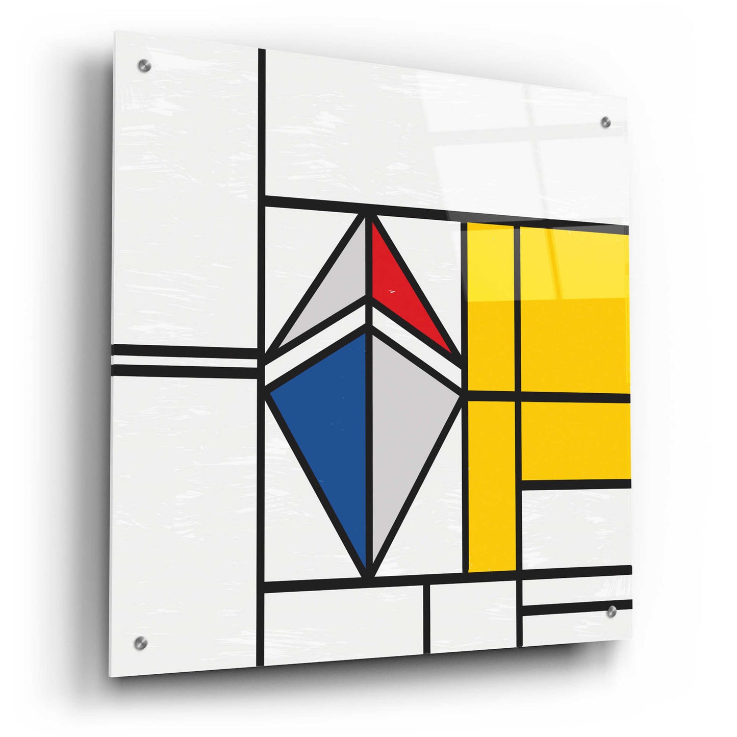 Epic Art 'Mondrian 3937 Ethereum Crypto Art-02' by Epic Portfolio, Acrylic Glass Wall Art,24x24