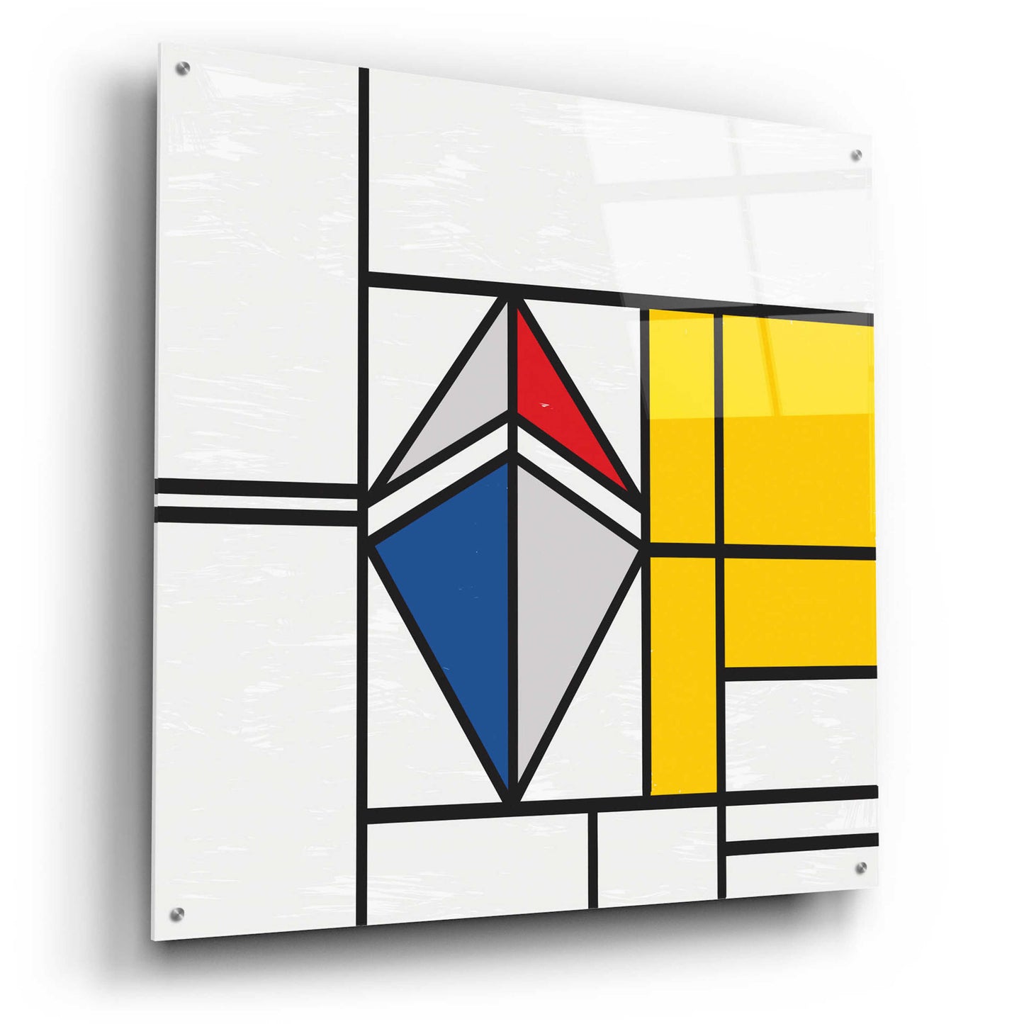 Epic Art 'Mondrian 3937 Ethereum Crypto Art-02' by Epic Portfolio, Acrylic Glass Wall Art,36x36