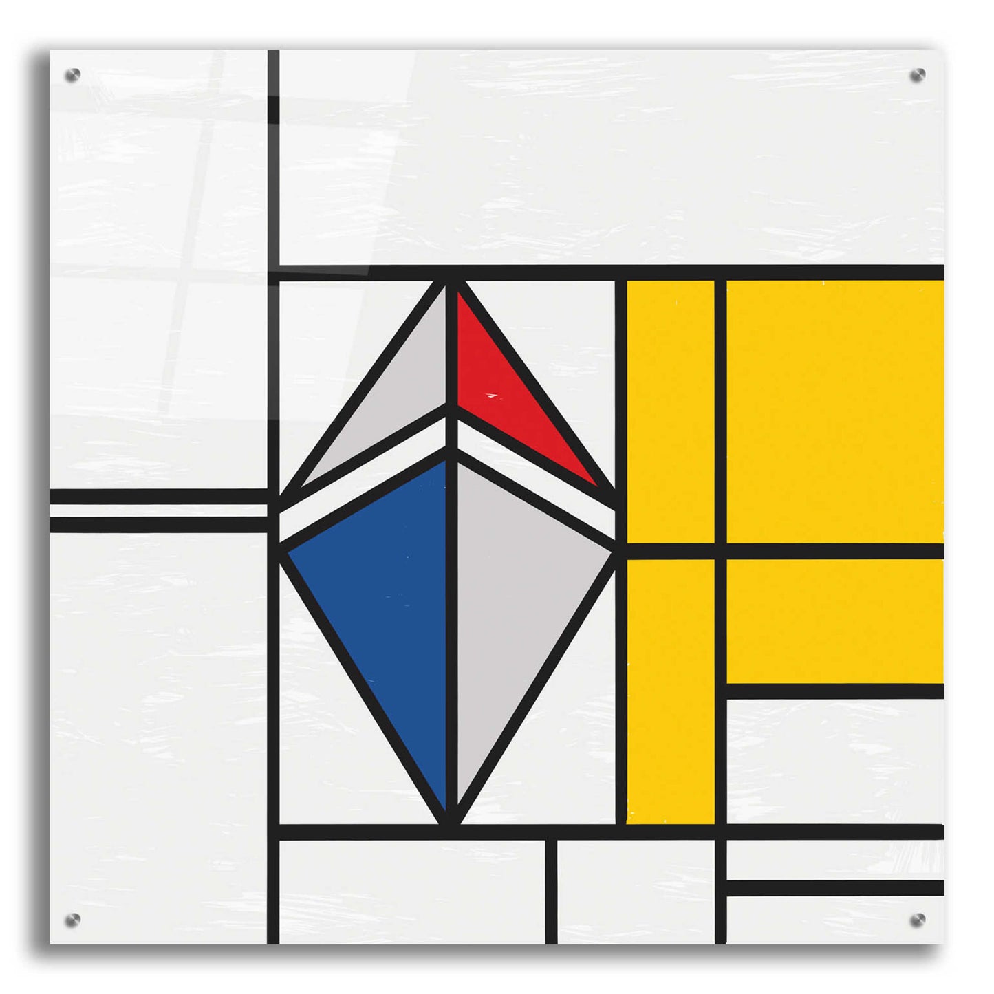 Epic Art 'Mondrian 3937 Ethereum Crypto Art-02' by Epic Portfolio, Acrylic Glass Wall Art,36x36