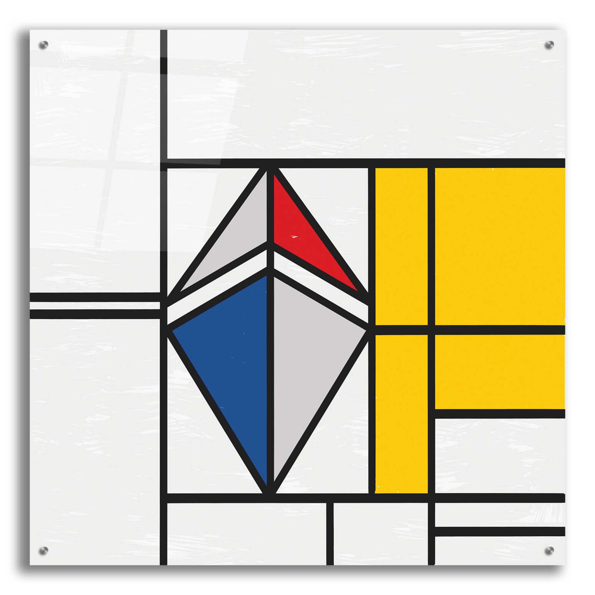 Epic Art 'Mondrian 3937 Ethereum Crypto Art-02' by Epic Portfolio, Acrylic Glass Wall Art,36x36