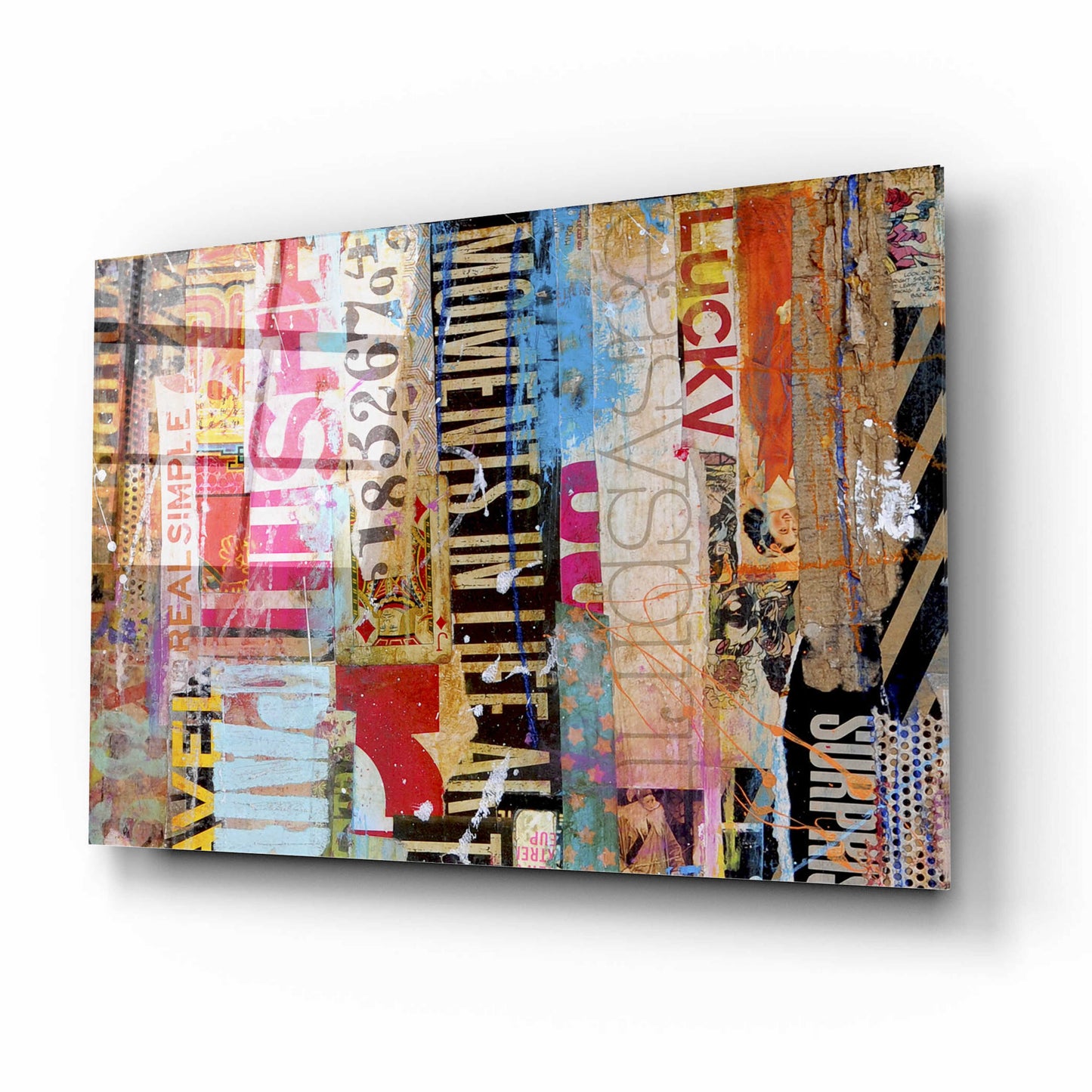 Epic Art 'Metro Mix 21 I' by Erin Ashley, Acrylic Glass Wall Art,16x12