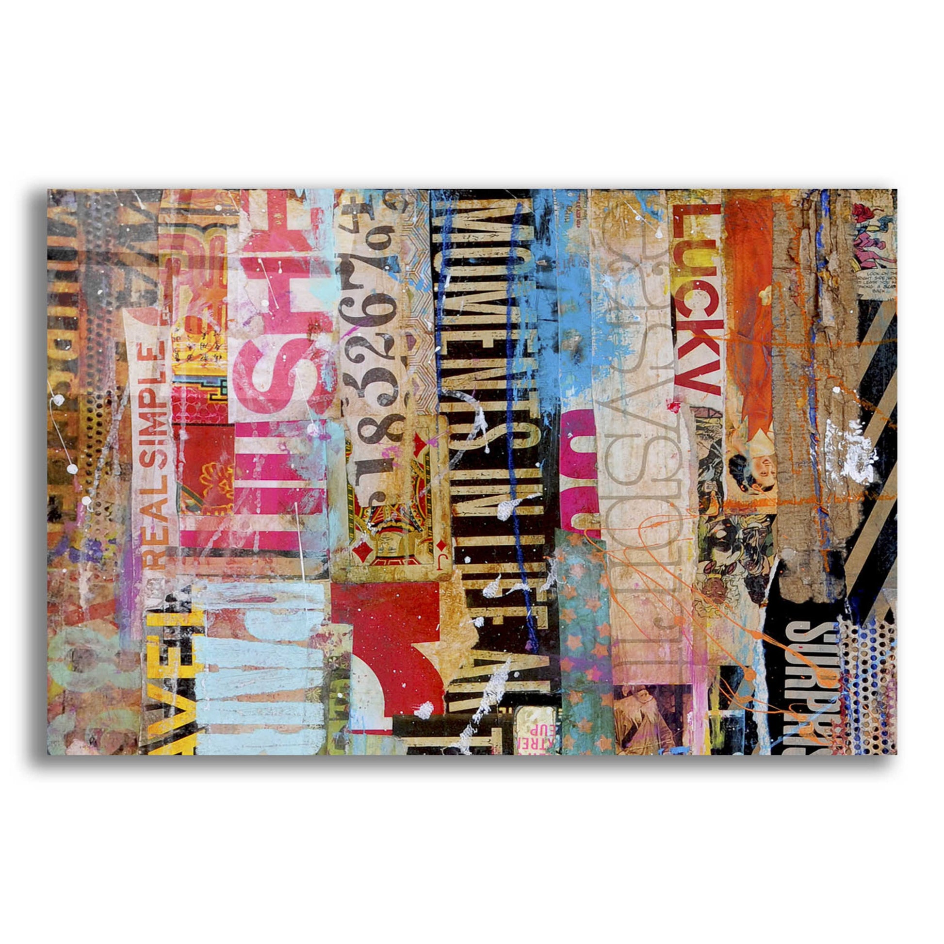 Epic Art 'Metro Mix 21 I' by Erin Ashley, Acrylic Glass Wall Art,16x12