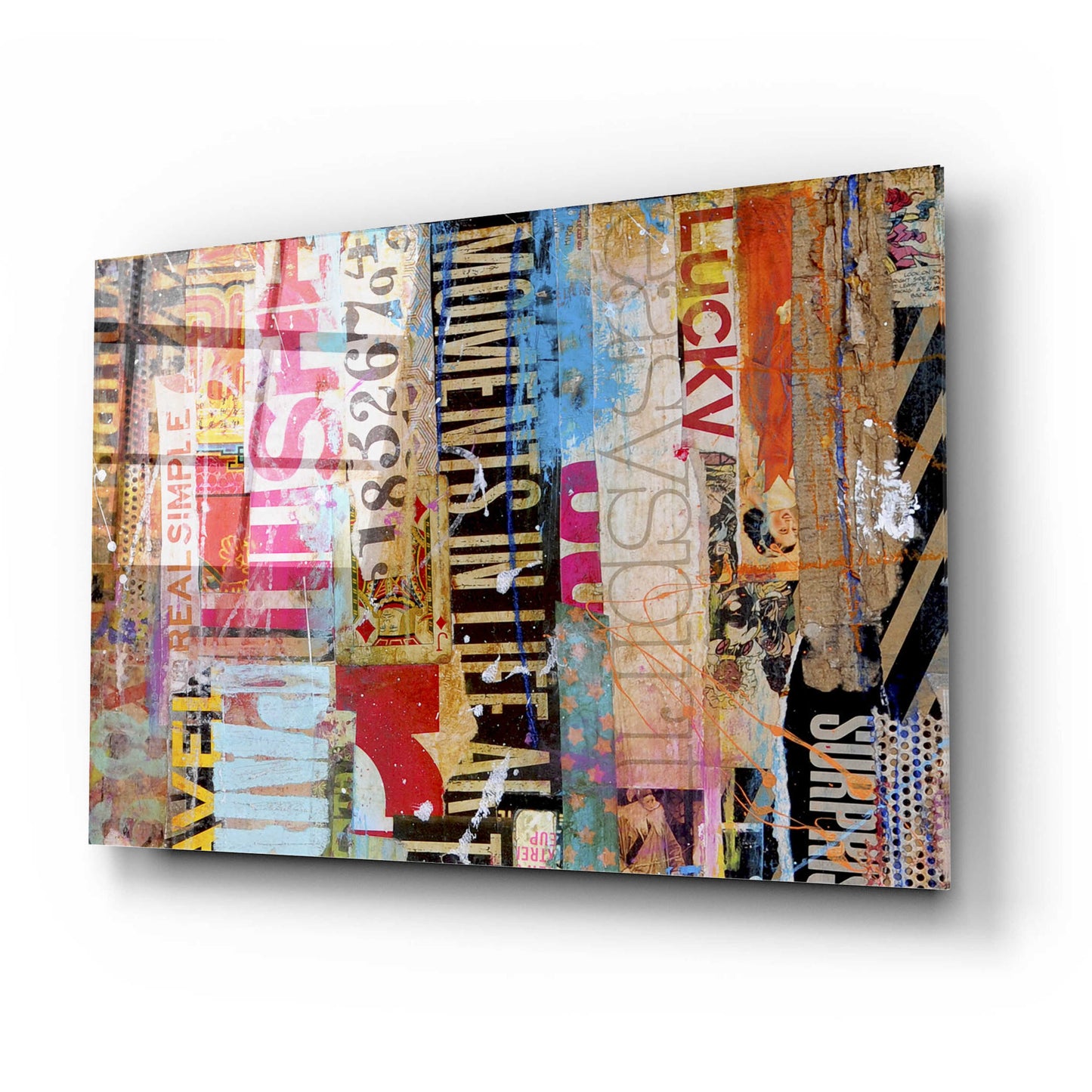 Epic Art 'Metro Mix 21 I' by Erin Ashley, Acrylic Glass Wall Art,24x16