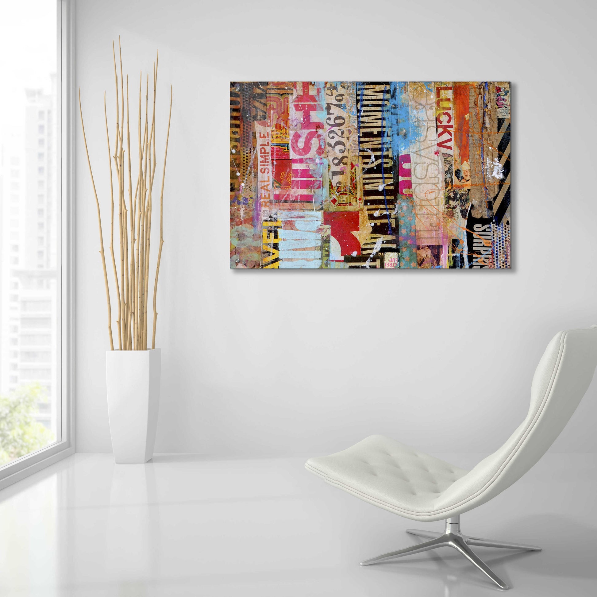 Epic Art 'Metro Mix 21 I' by Erin Ashley, Acrylic Glass Wall Art,36x24