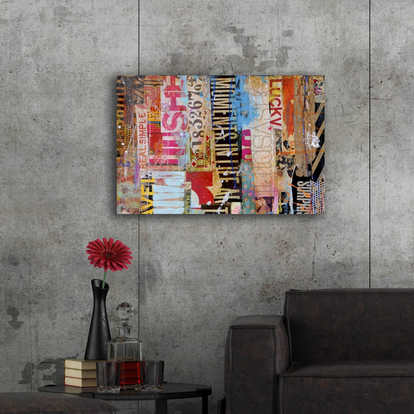 Epic Art 'Metro Mix 21 I' by Erin Ashley, Acrylic Glass Wall Art,36x24