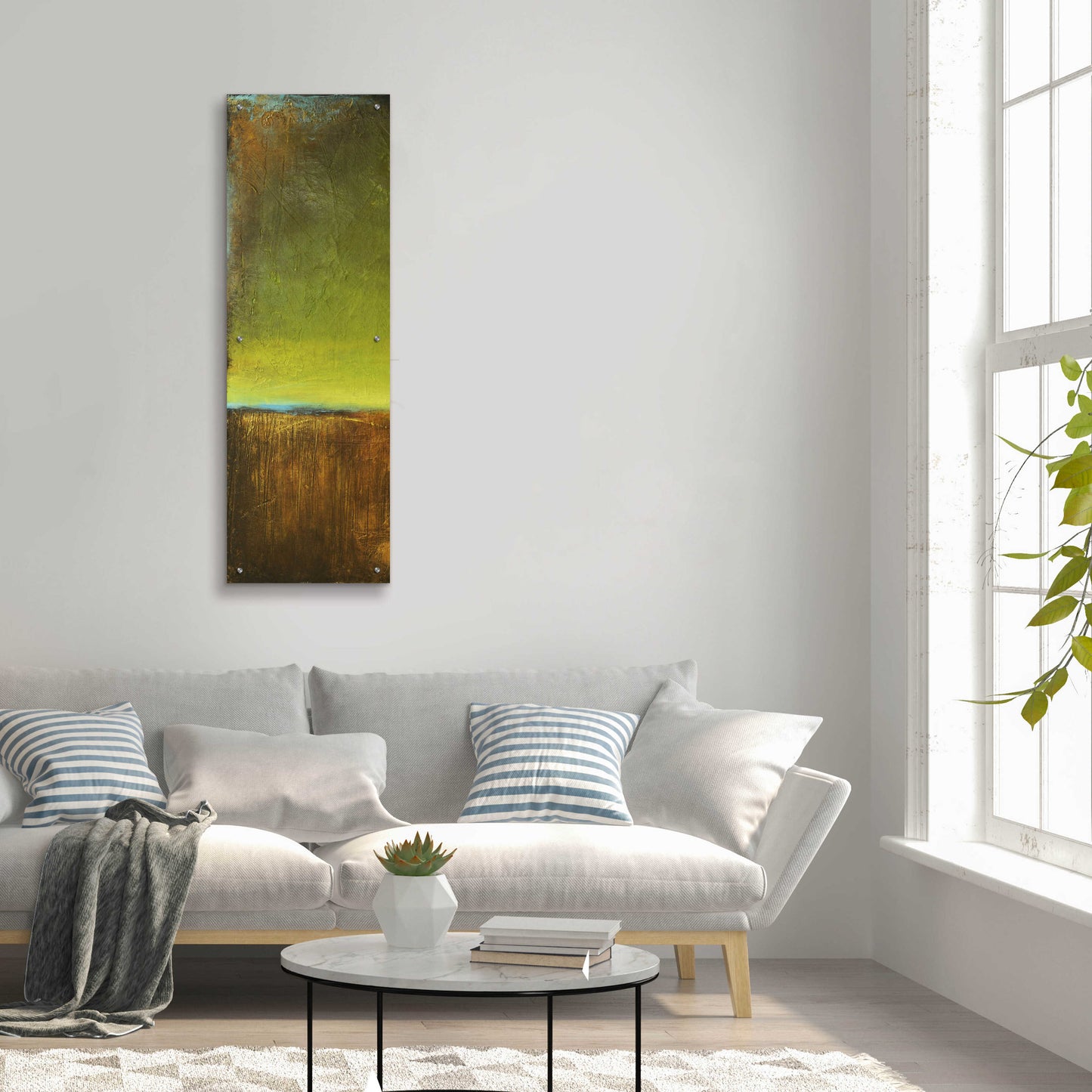 Epic Art 'Antigua Bay I' by Erin Ashley, Acrylic Glass Wall Art,16x48