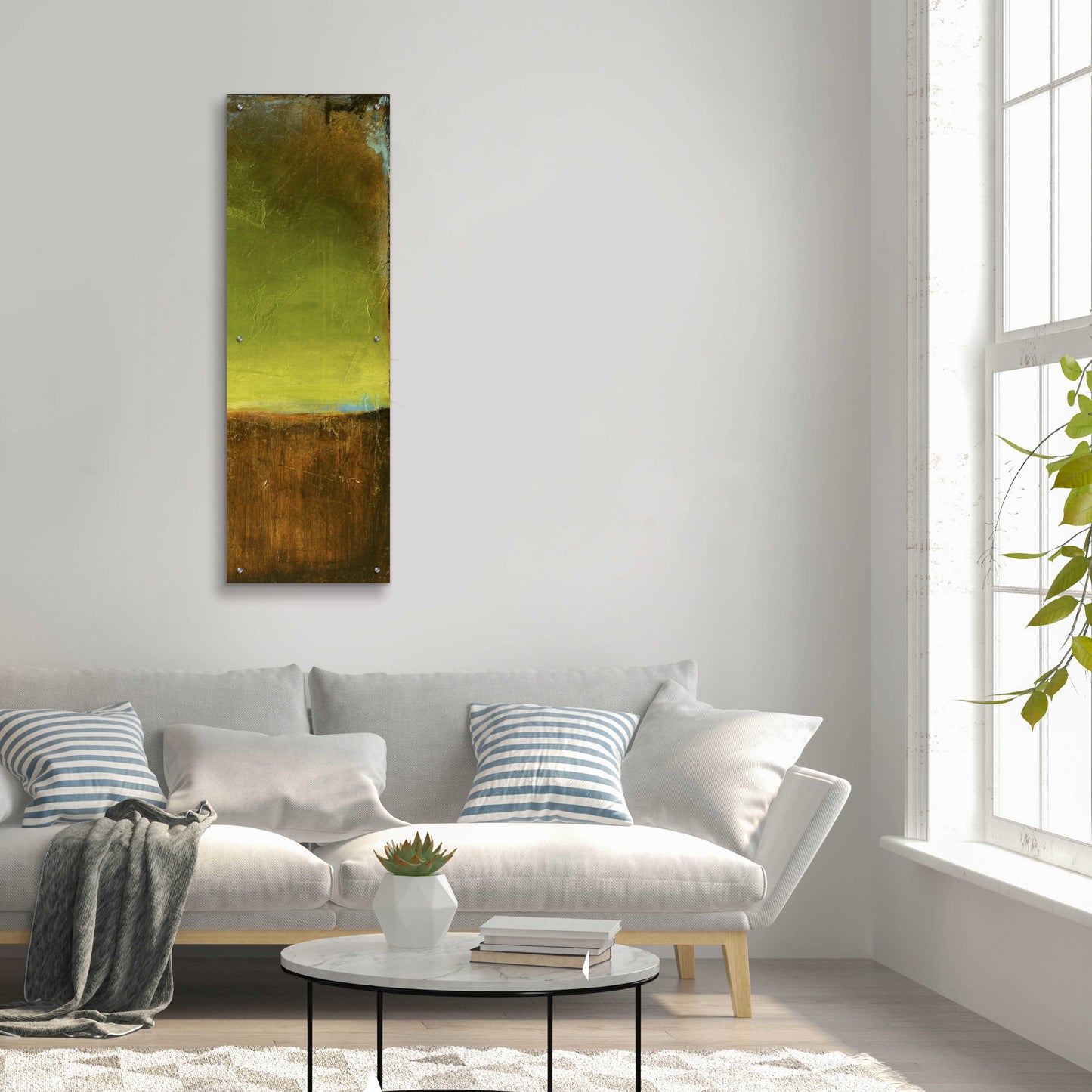 Epic Art 'Antigua Bay II' by Erin Ashley, Acrylic Glass Wall Art,16x48