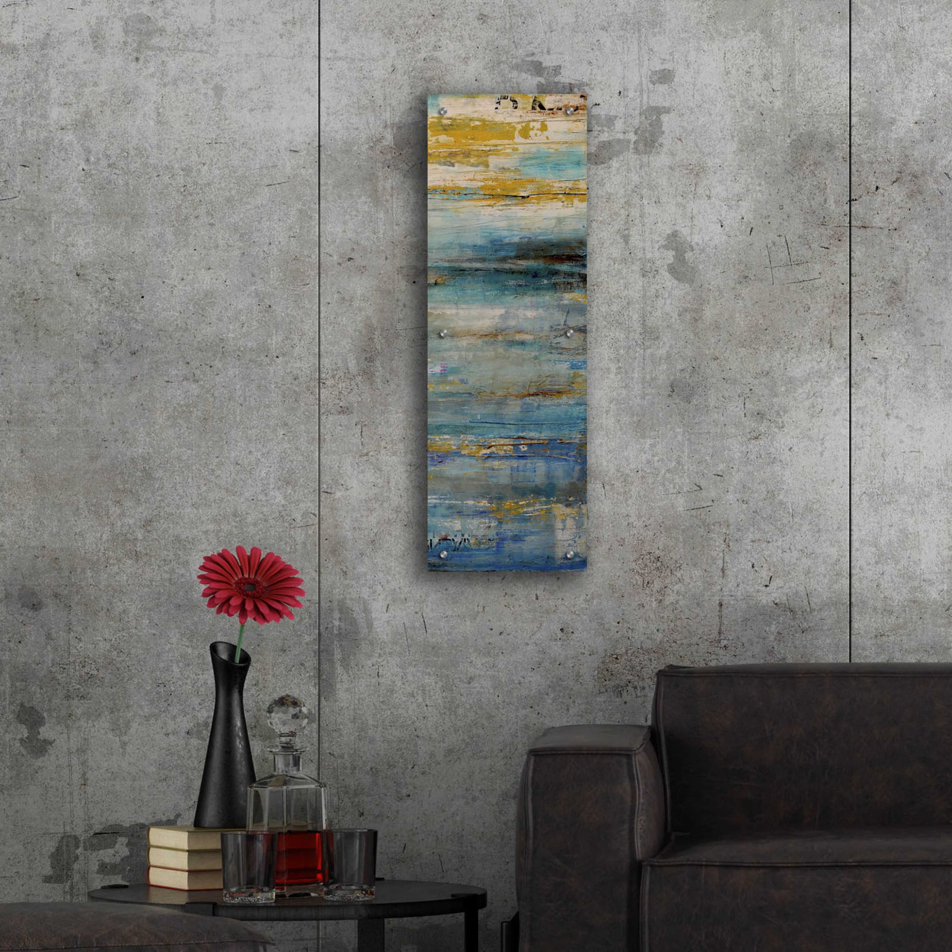 Epic Art 'Beyond the Sea II' by Erin Ashley, Acrylic Glass Wall Art,12x36