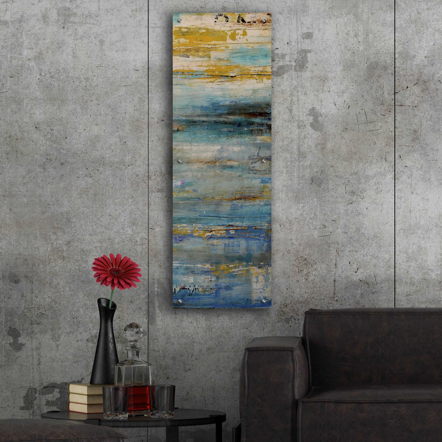 Epic Art 'Beyond the Sea II' by Erin Ashley, Acrylic Glass Wall Art,16x48