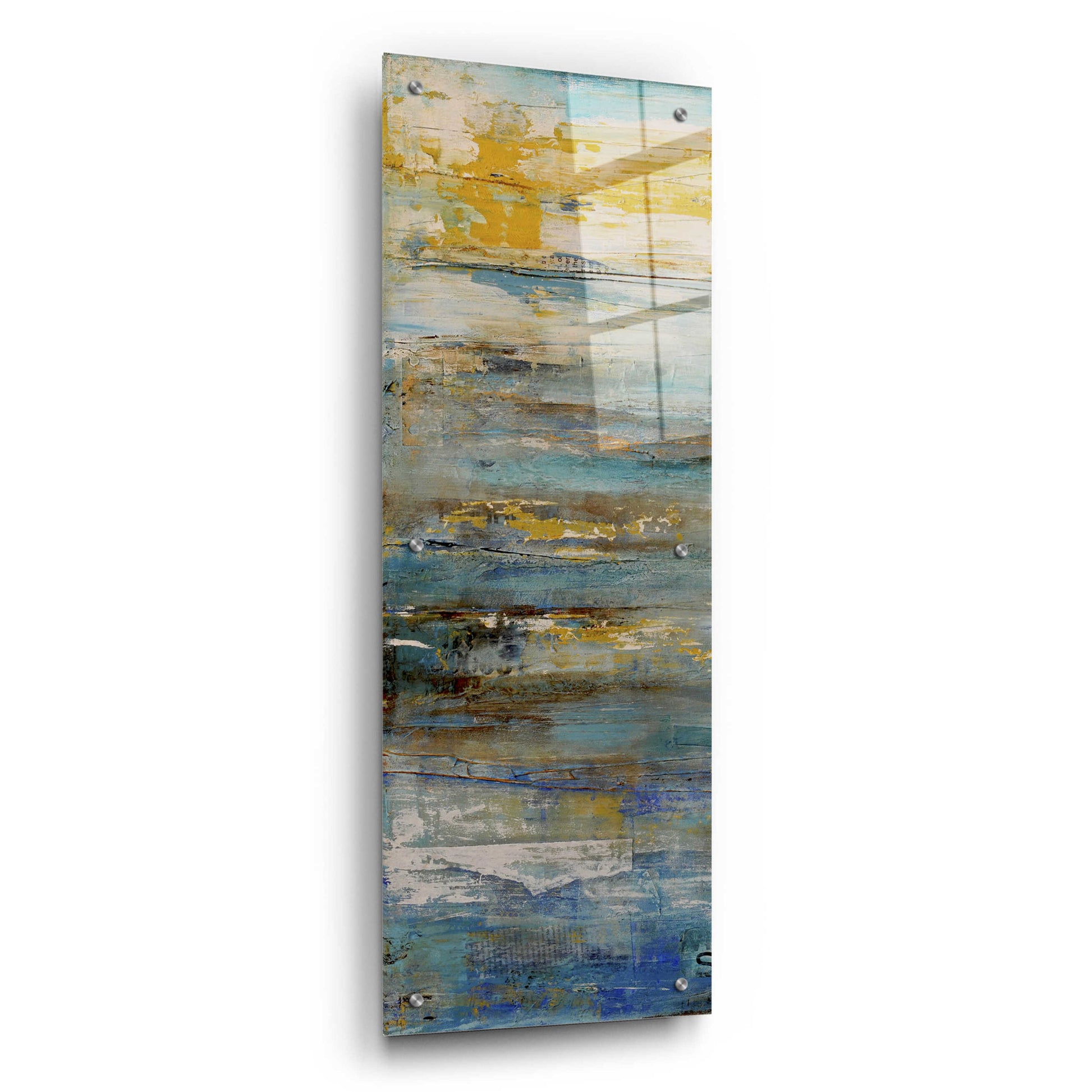 Epic Art 'Beyond the Sea I' by Erin Ashley, Acrylic Glass Wall Art,12x36