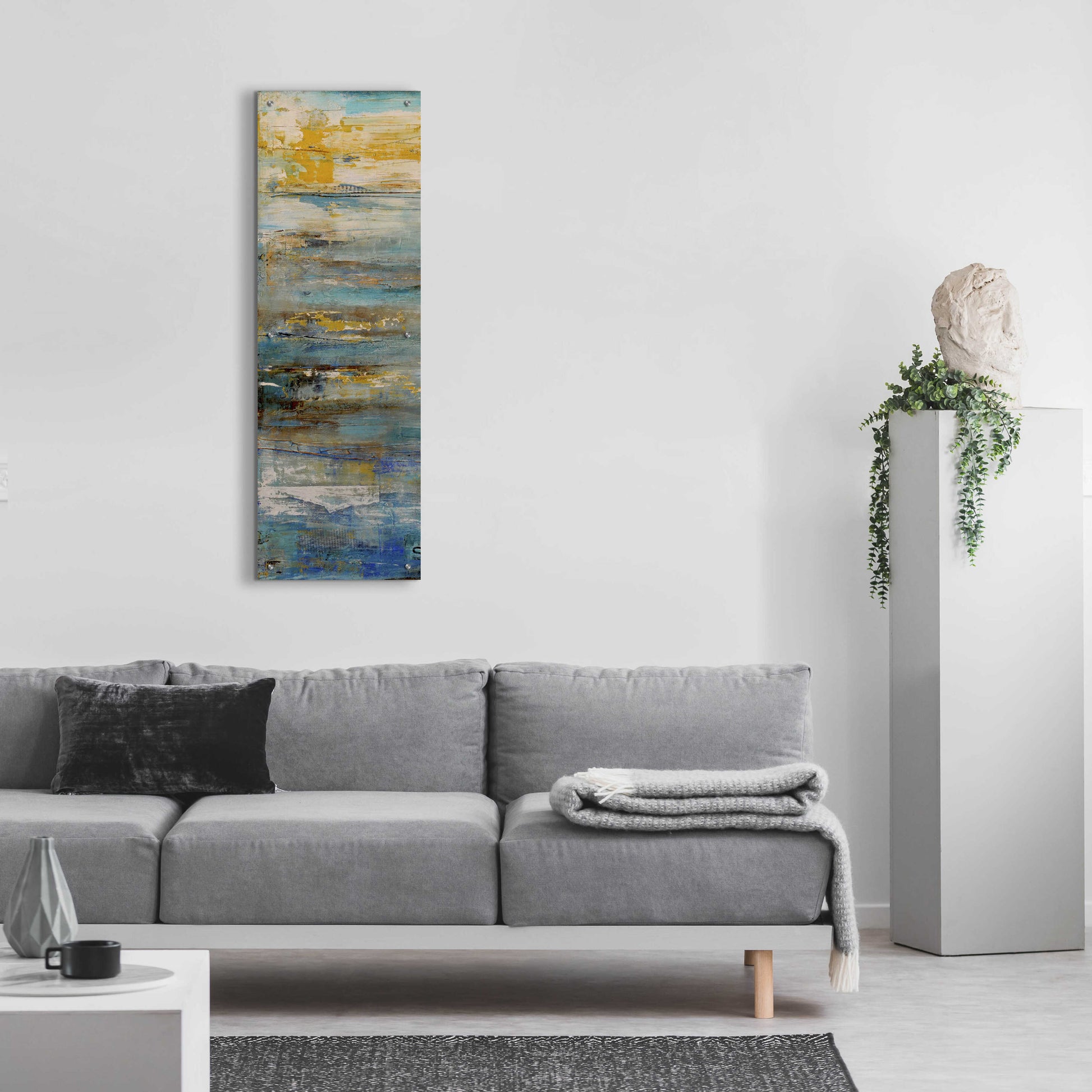 Epic Art 'Beyond the Sea I' by Erin Ashley, Acrylic Glass Wall Art,16x48