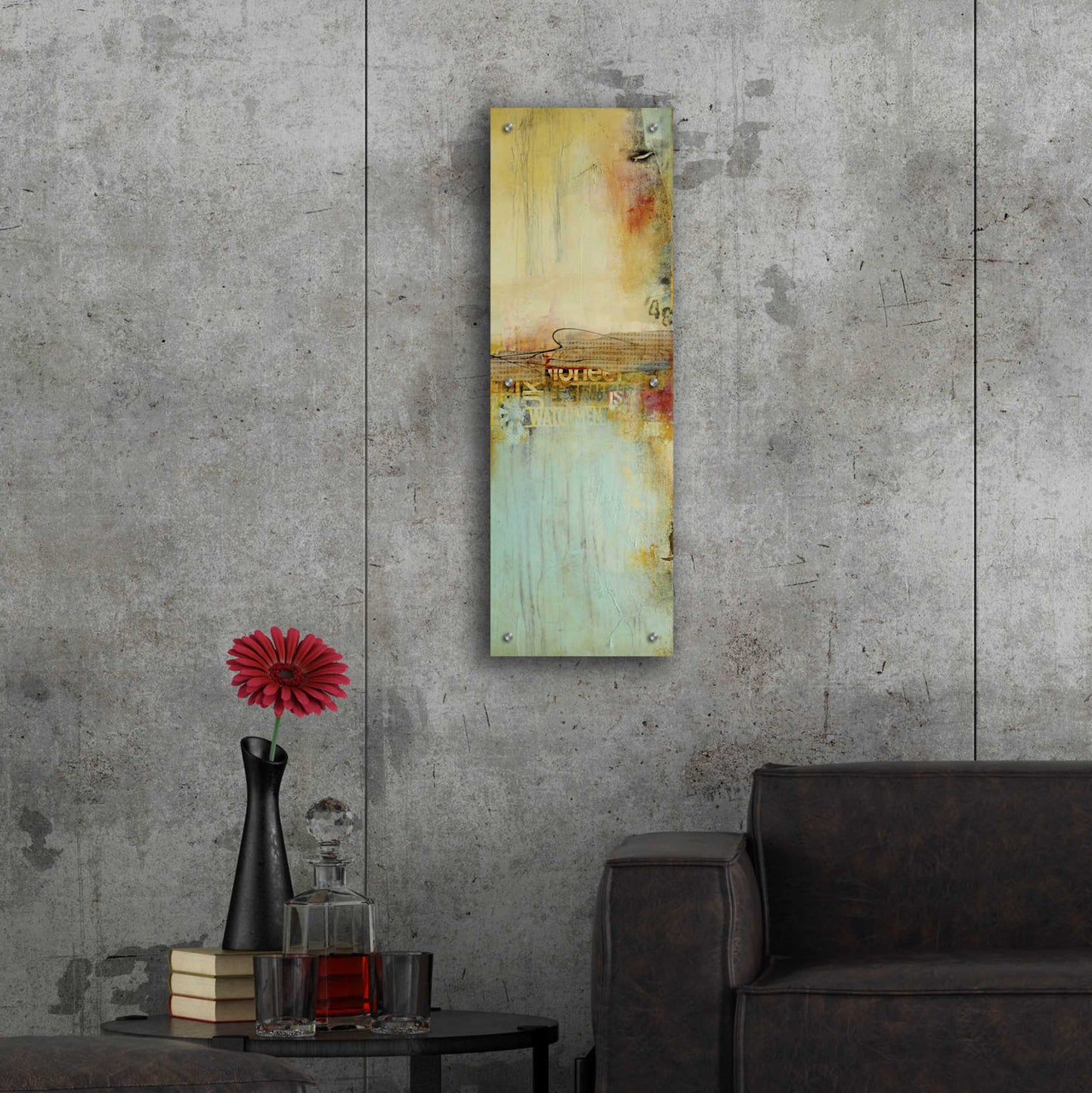 Epic Art 'Eastside Story II' by Erin Ashley, Acrylic Glass Wall Art,12x36