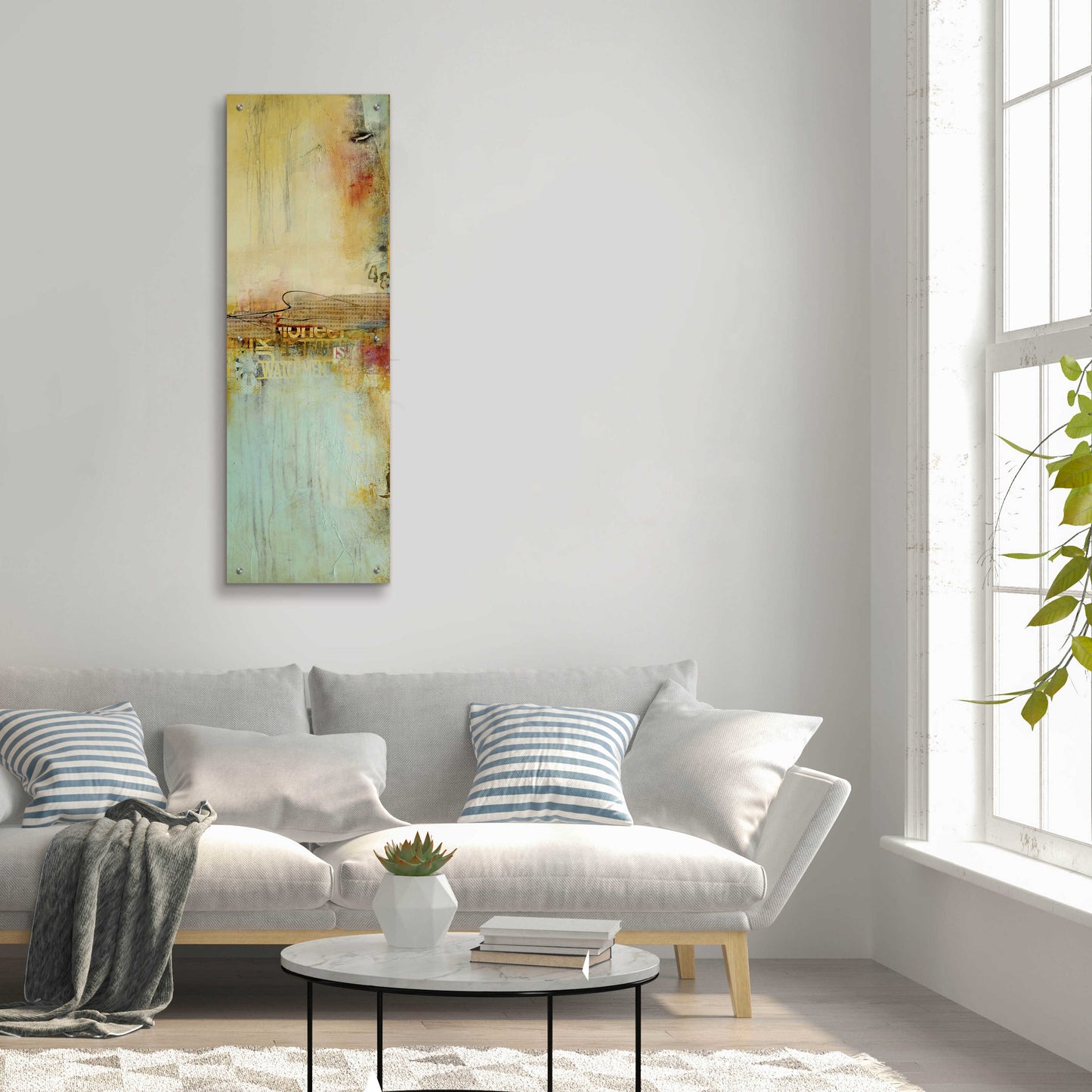 Epic Art 'Eastside Story II' by Erin Ashley, Acrylic Glass Wall Art,16x48