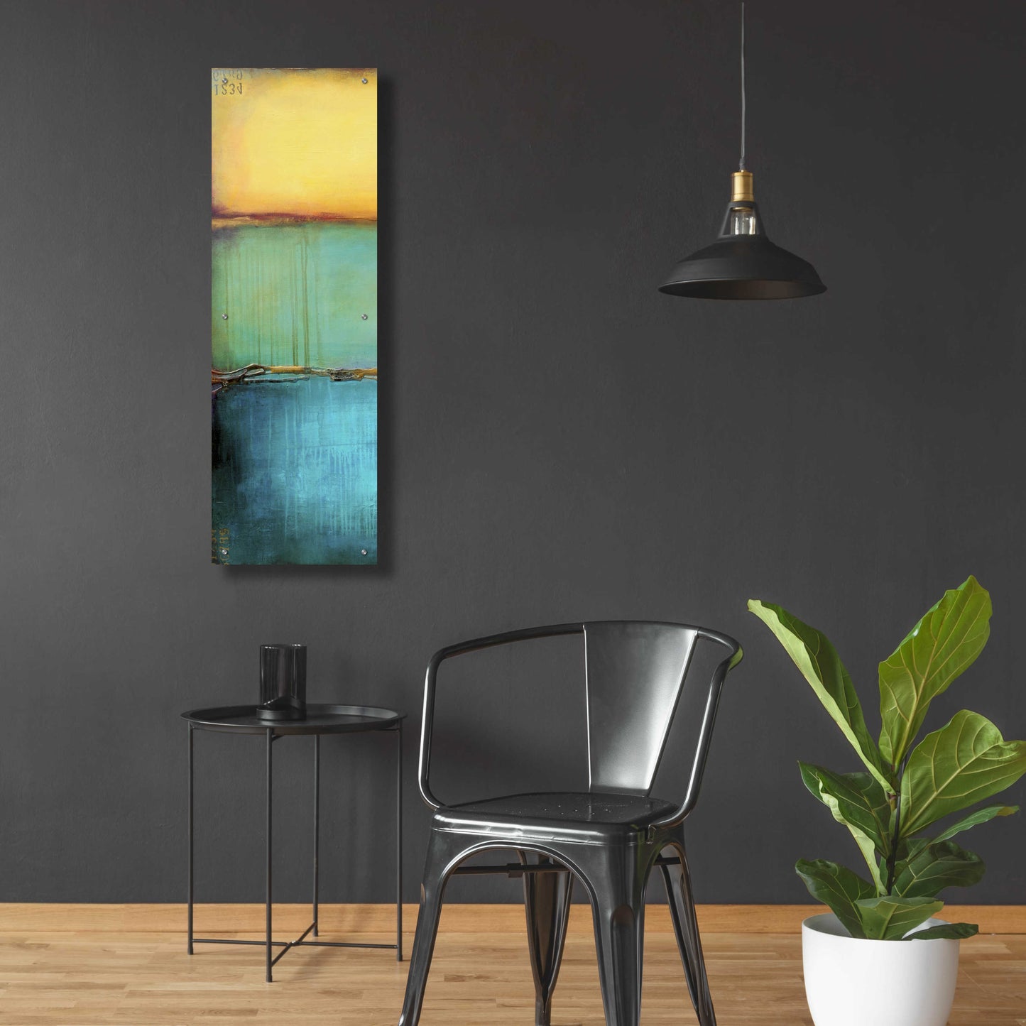 Epic Art 'Emeralds Bay I' by Erin Ashley, Acrylic Glass Wall Art,16x48