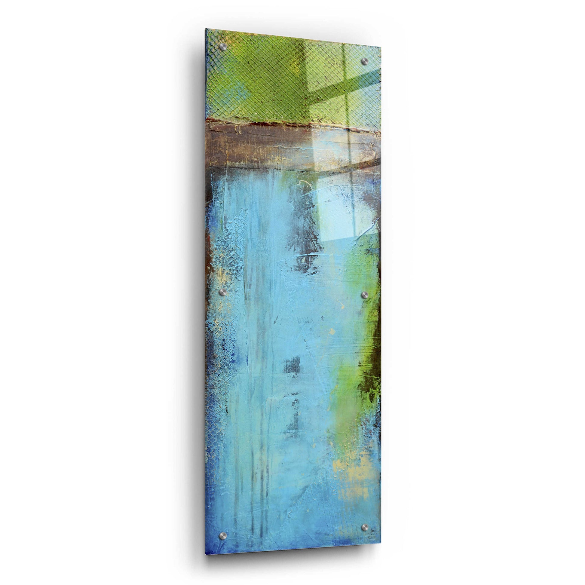 Epic Art 'Fisher Island I' by Erin Ashley, Acrylic Glass Wall Art,12x36