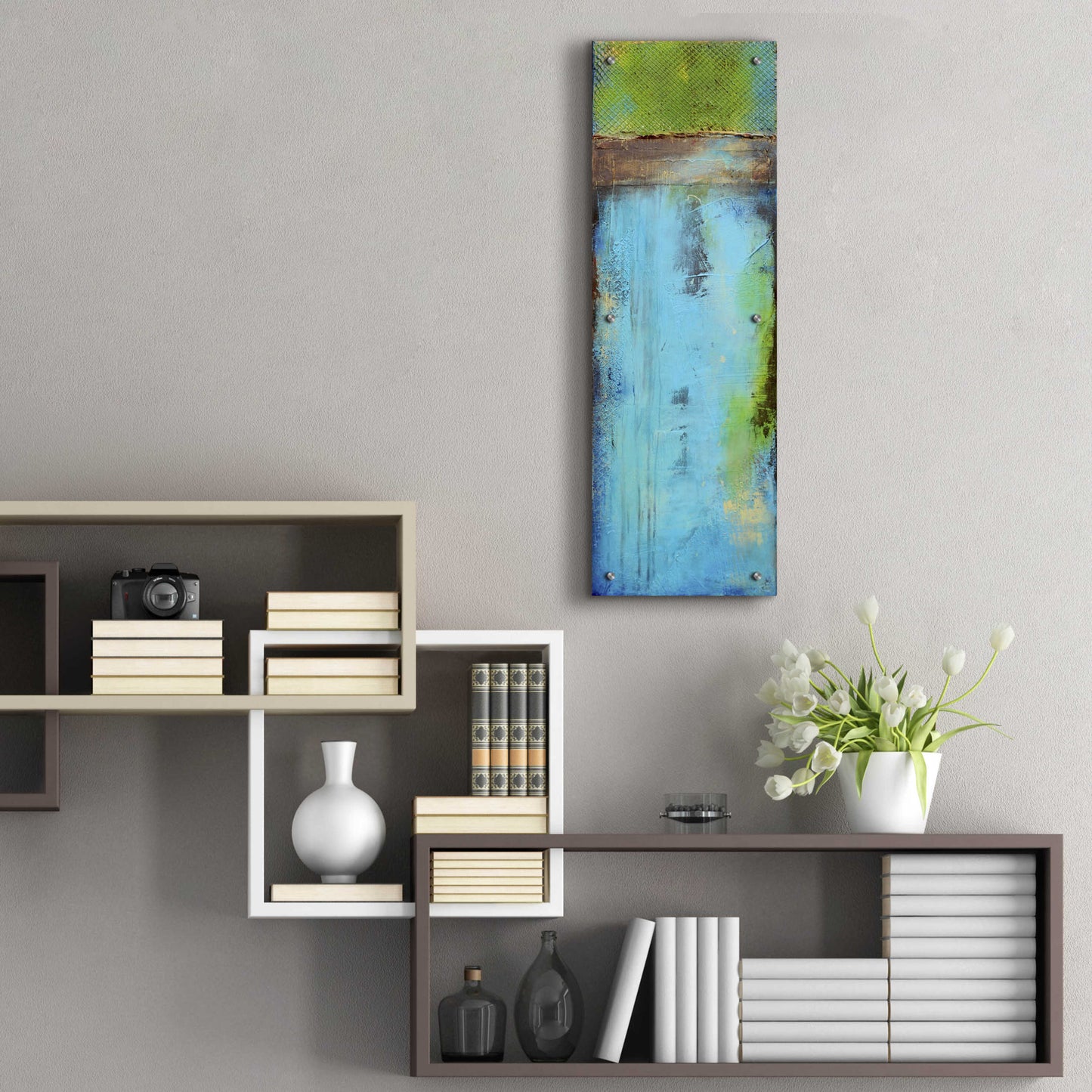 Epic Art 'Fisher Island I' by Erin Ashley, Acrylic Glass Wall Art,12x36