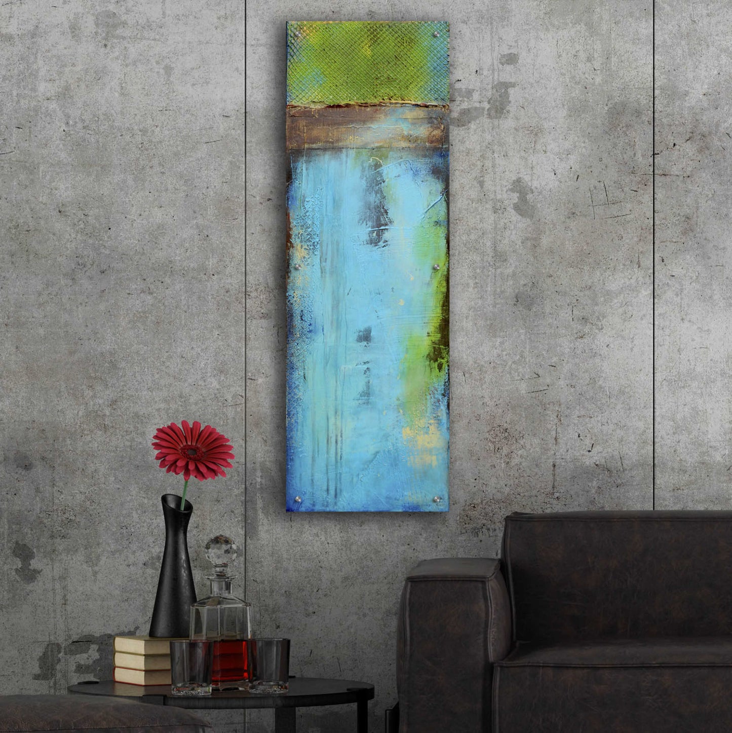 Epic Art 'Fisher Island I' by Erin Ashley, Acrylic Glass Wall Art,16x48