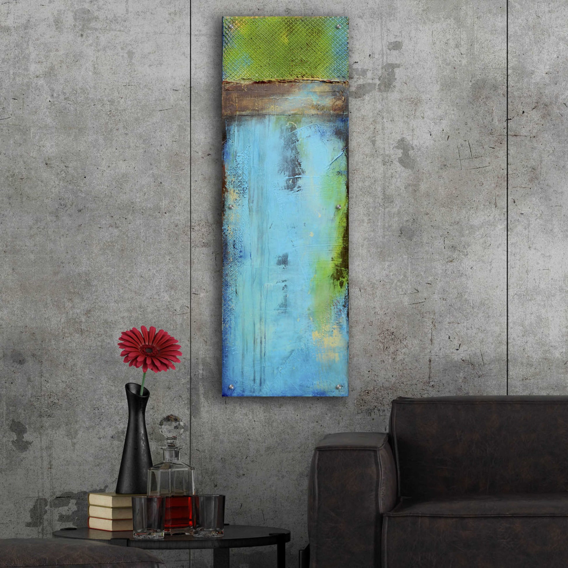 Epic Art 'Fisher Island I' by Erin Ashley, Acrylic Glass Wall Art,16x48