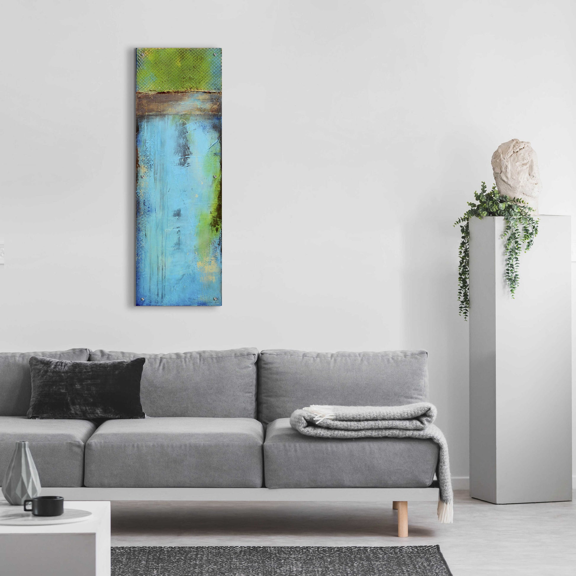 Epic Art 'Fisher Island I' by Erin Ashley, Acrylic Glass Wall Art,16x48