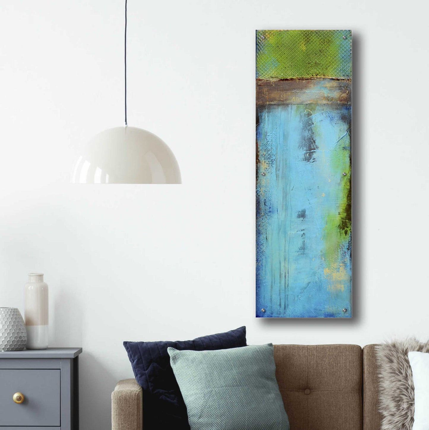 Epic Art 'Fisher Island I' by Erin Ashley, Acrylic Glass Wall Art,16x48