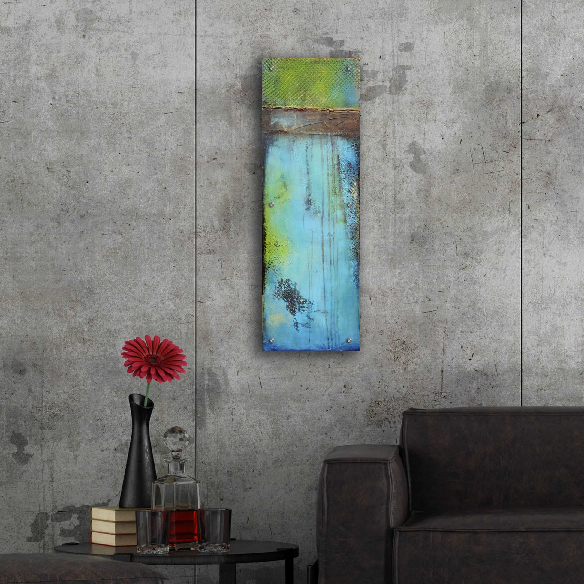 Epic Art 'Fisher Island II' by Erin Ashley, Acrylic Glass Wall Art,12x36