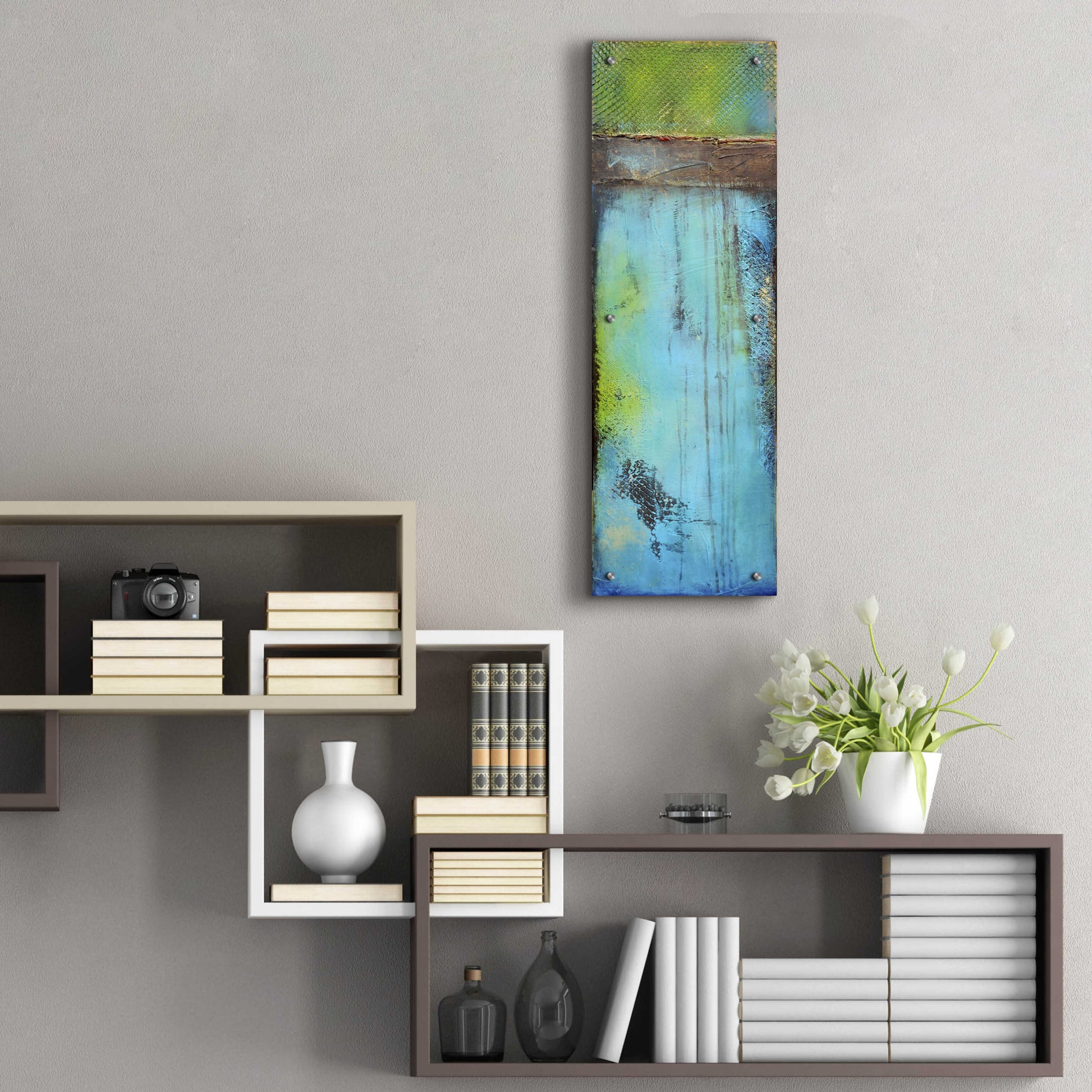 Epic Art 'Fisher Island II' by Erin Ashley, Acrylic Glass Wall Art,12x36