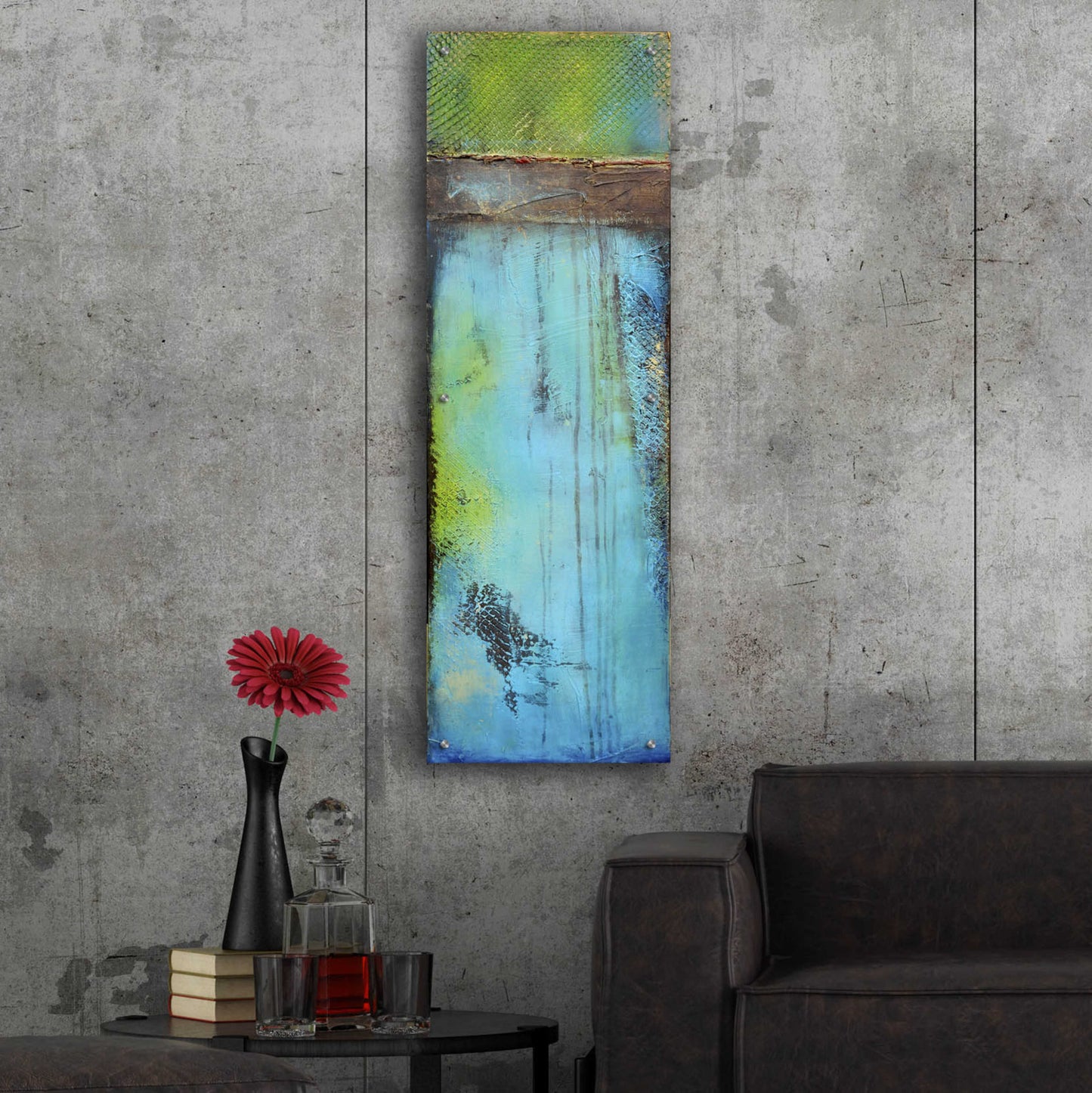 Epic Art 'Fisher Island II' by Erin Ashley, Acrylic Glass Wall Art,16x48