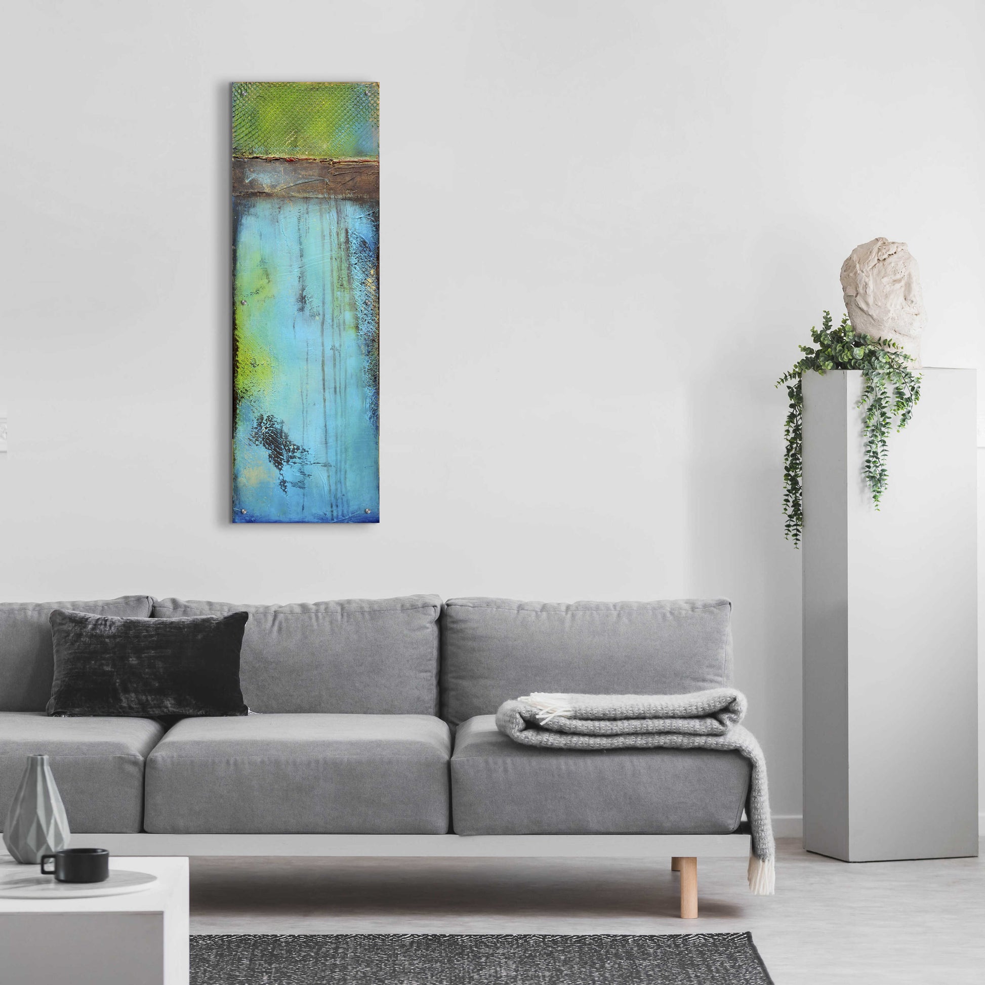 Epic Art 'Fisher Island II' by Erin Ashley, Acrylic Glass Wall Art,16x48