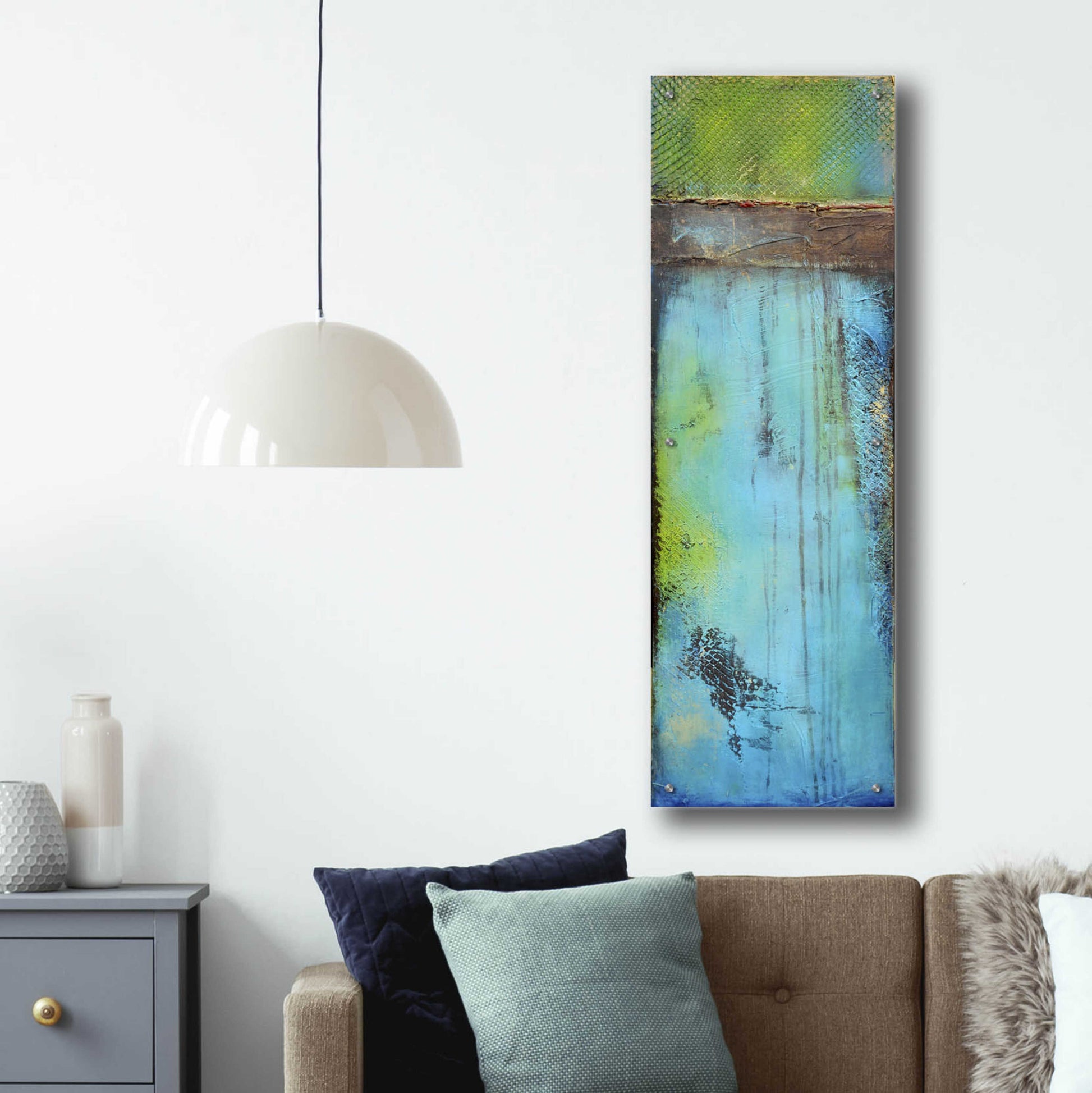 Epic Art 'Fisher Island II' by Erin Ashley, Acrylic Glass Wall Art,16x48