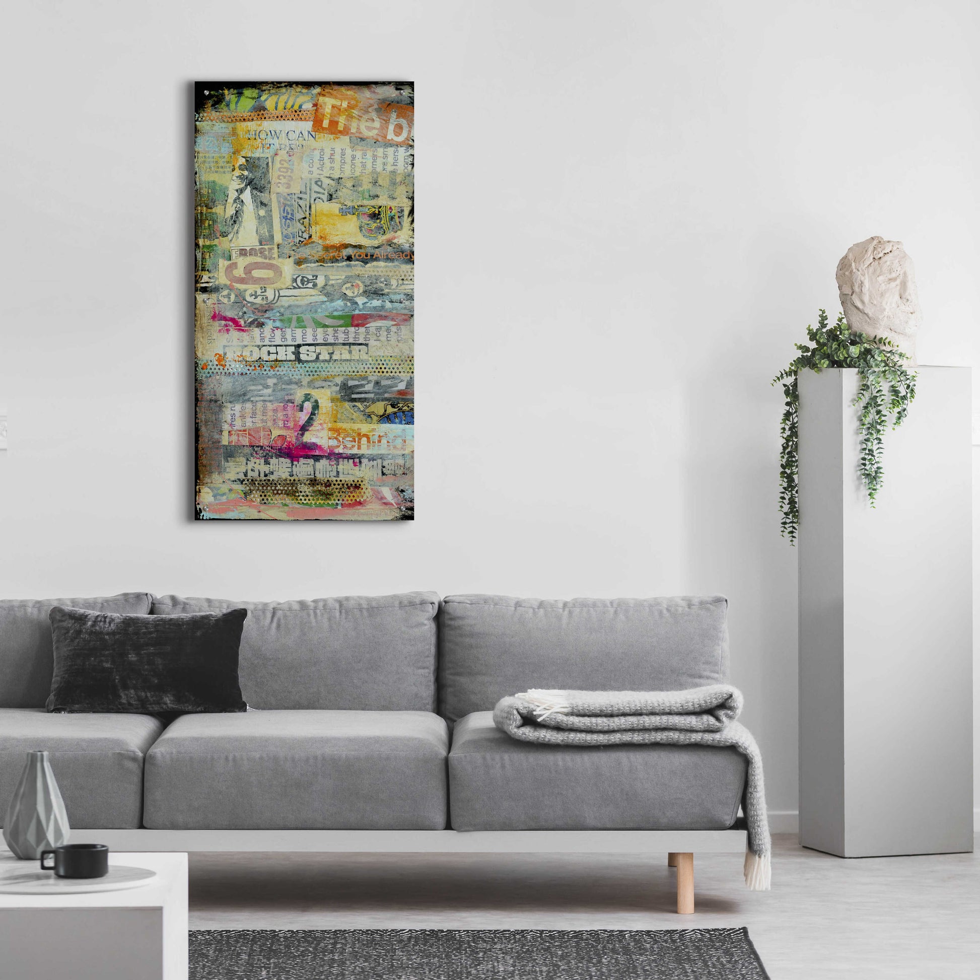 Epic Art 'In the Mix I' by Erin Ashley, Acrylic Glass Wall Art,24x48