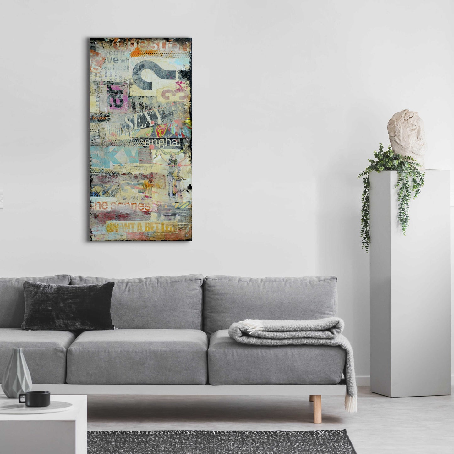 Epic Art 'In the Mix II' by Erin Ashley, Acrylic Glass Wall Art,24x48