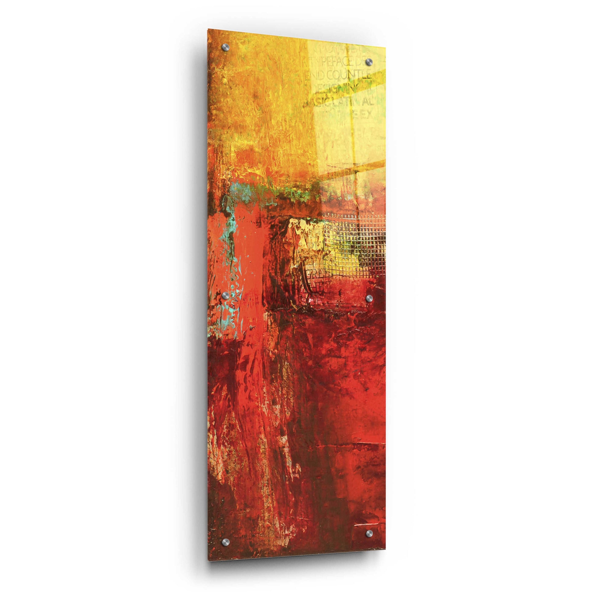 Epic Art 'Inner Circle III' by Erin Ashley, Acrylic Glass Wall Art,12x36