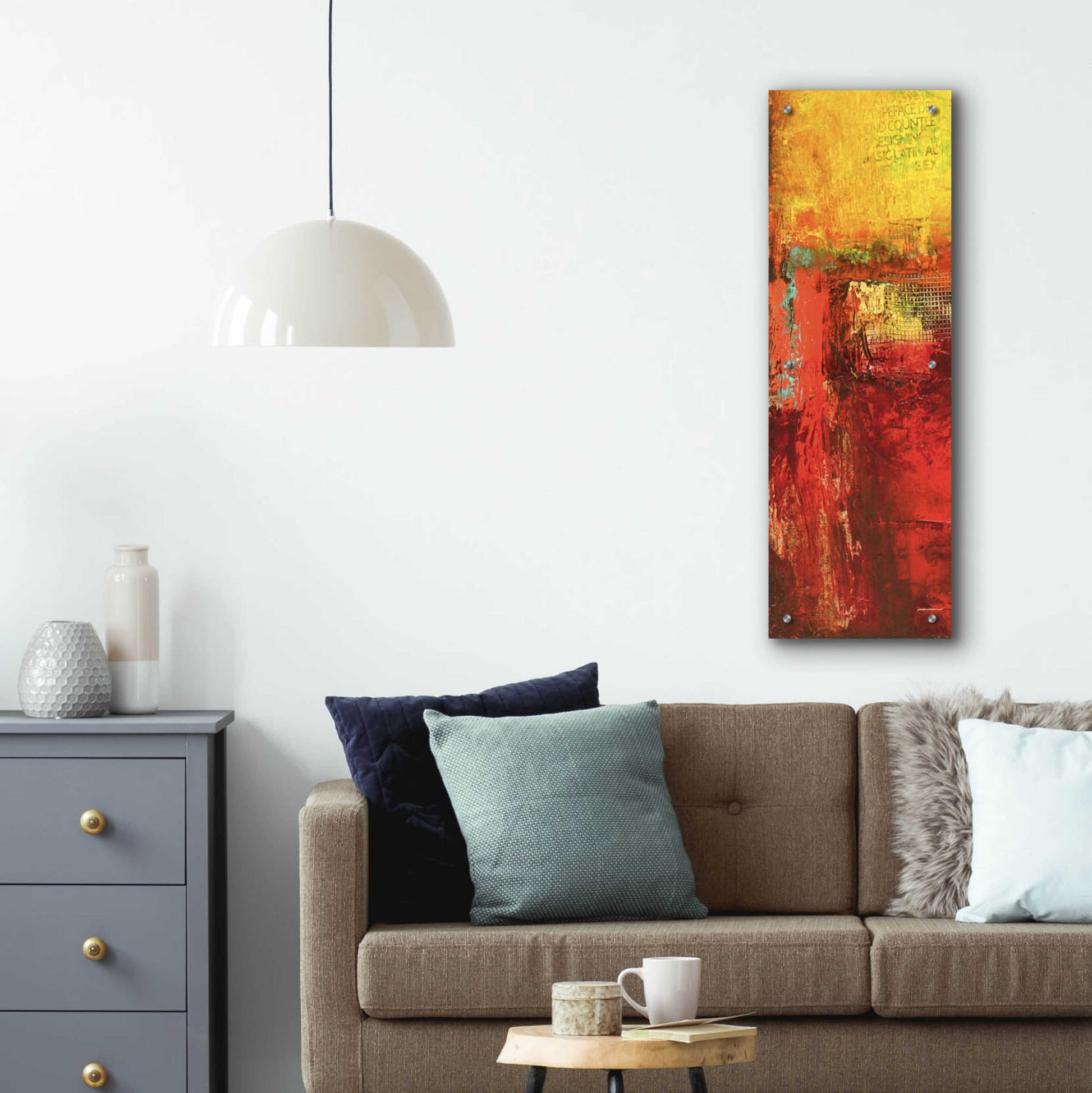 Epic Art 'Inner Circle III' by Erin Ashley, Acrylic Glass Wall Art,12x36