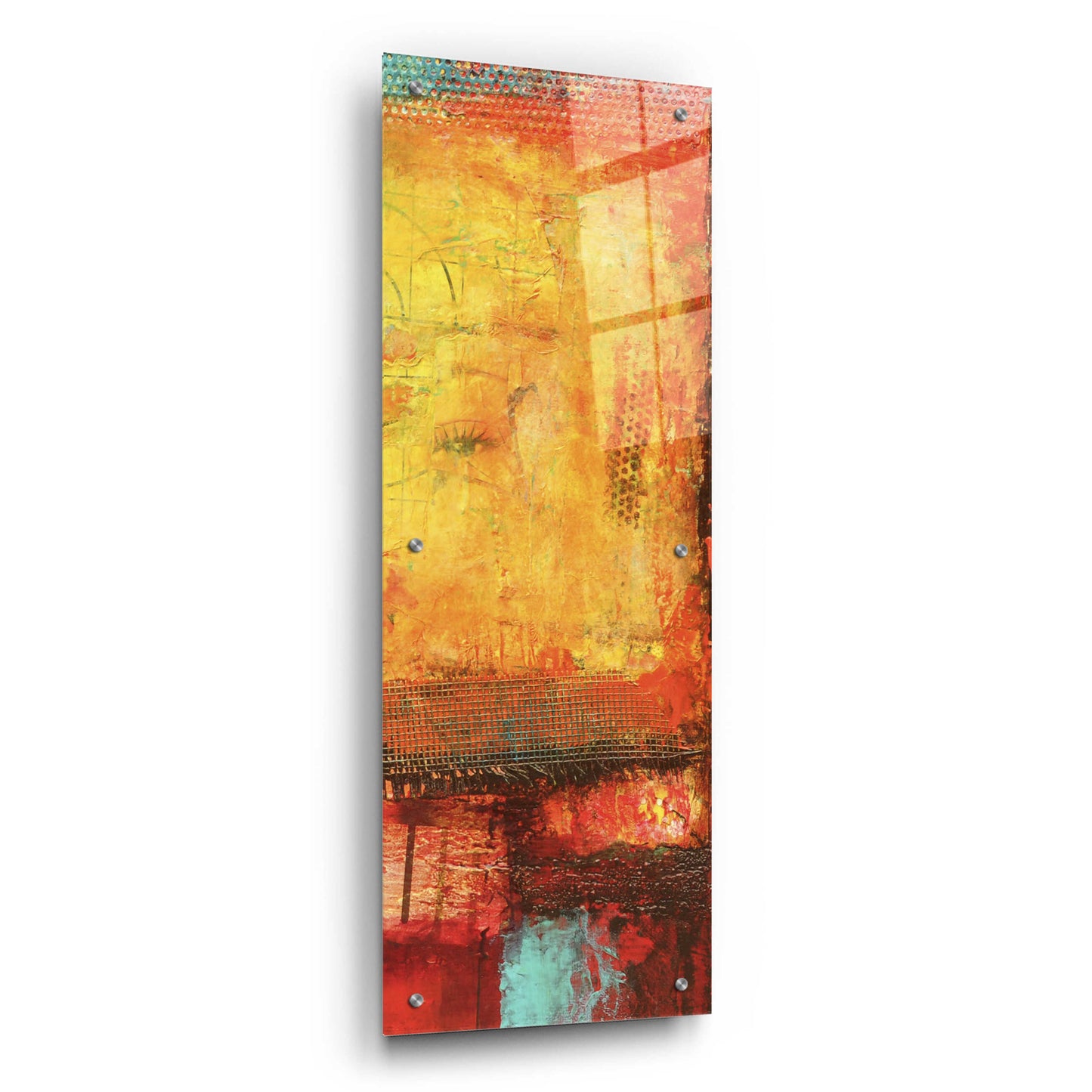 Epic Art 'Inner Circle IV' by Erin Ashley, Acrylic Glass Wall Art,16x48