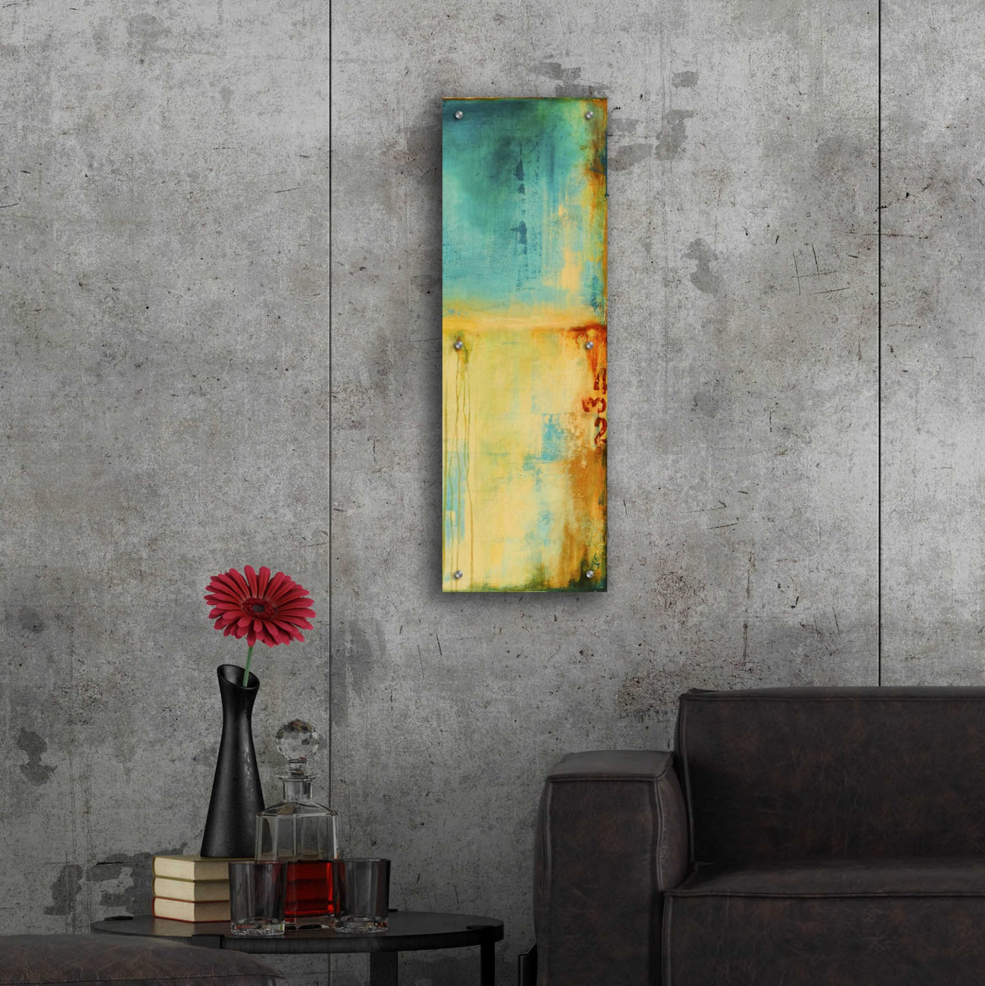 Epic Art 'Lazy Sunday I' by Erin Ashley, Acrylic Glass Wall Art,12x36