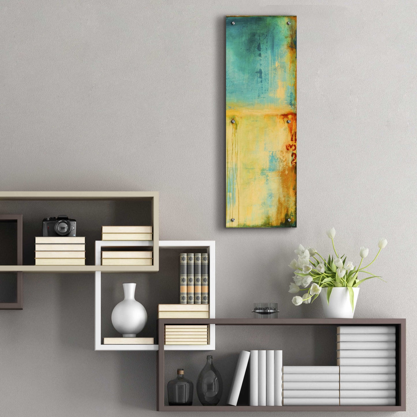 Epic Art 'Lazy Sunday I' by Erin Ashley, Acrylic Glass Wall Art,12x36