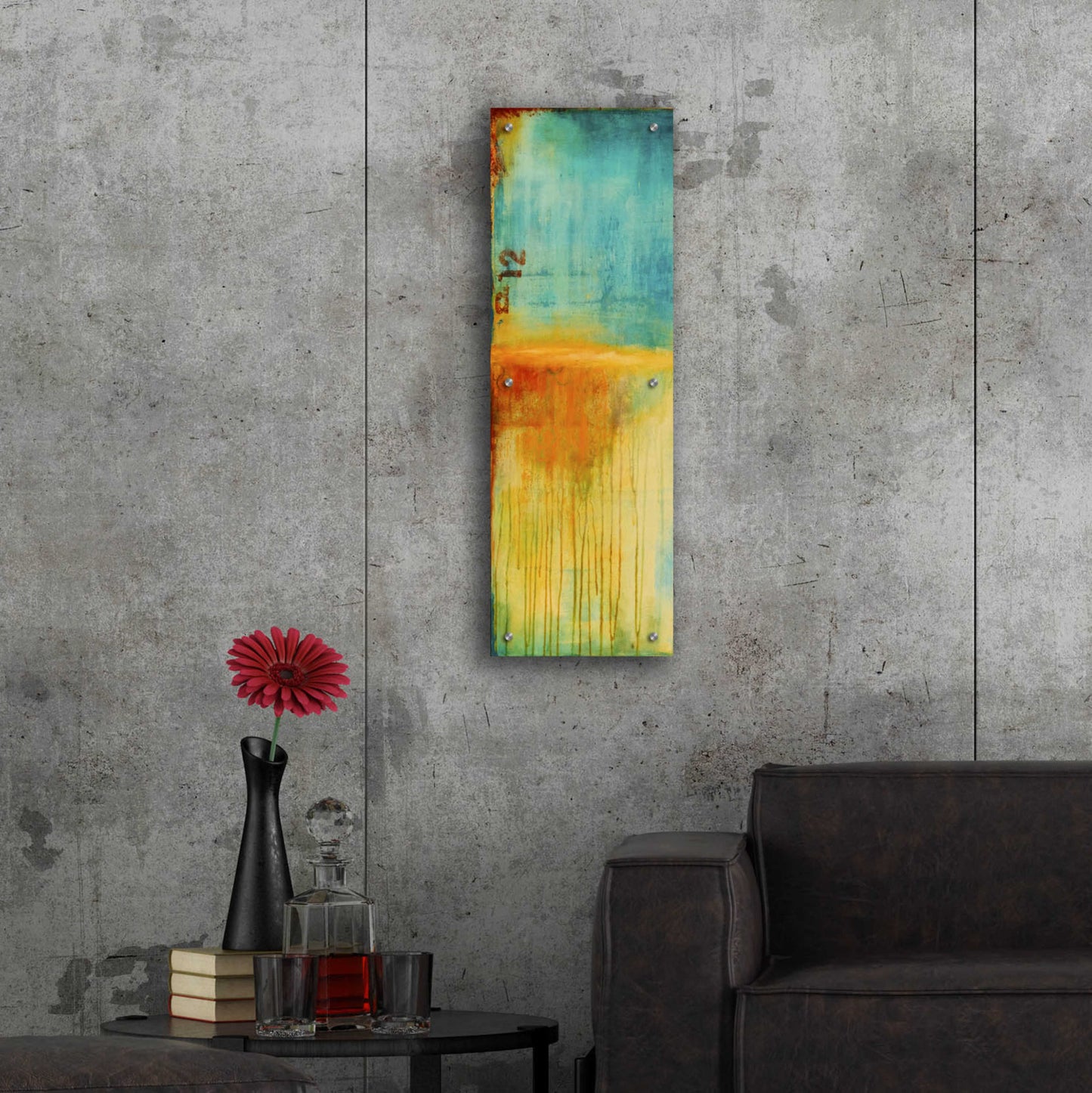 Epic Art 'Lazy Sunday II' by Erin Ashley, Acrylic Glass Wall Art,12x36