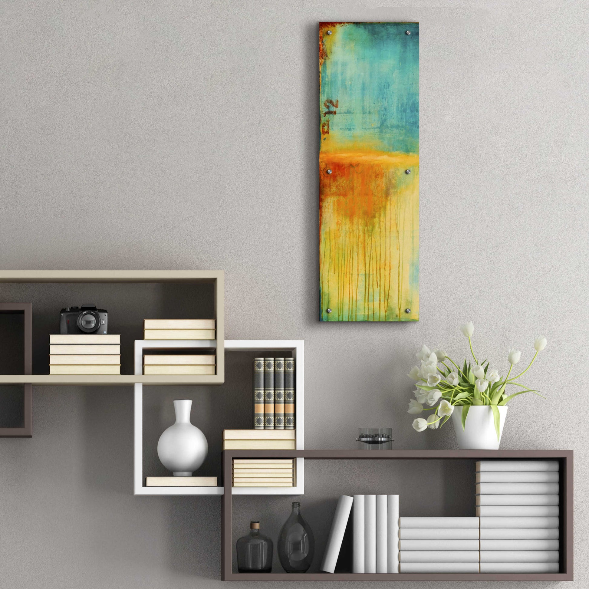 Epic Art 'Lazy Sunday II' by Erin Ashley, Acrylic Glass Wall Art,12x36