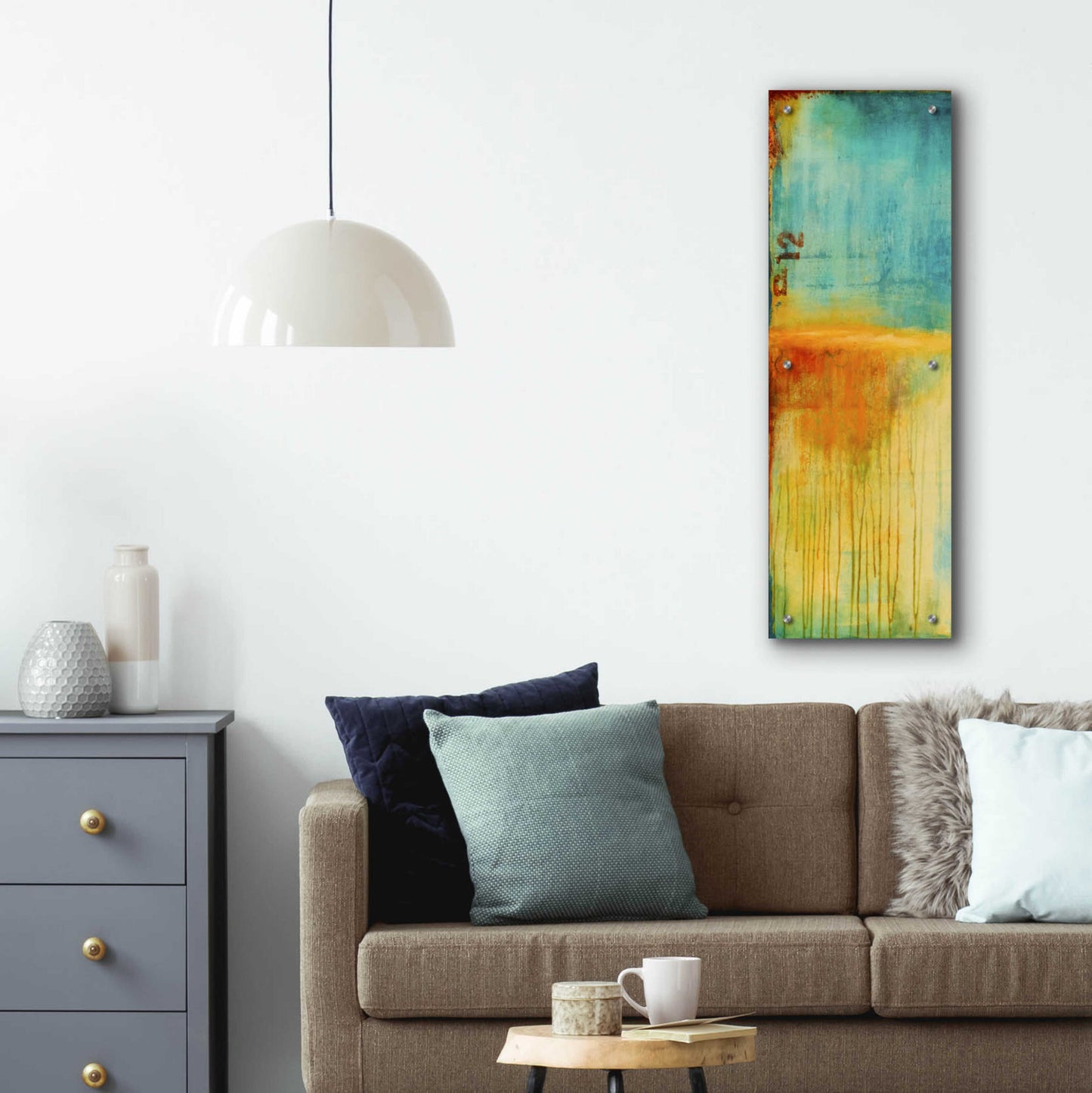 Epic Art 'Lazy Sunday II' by Erin Ashley, Acrylic Glass Wall Art,12x36