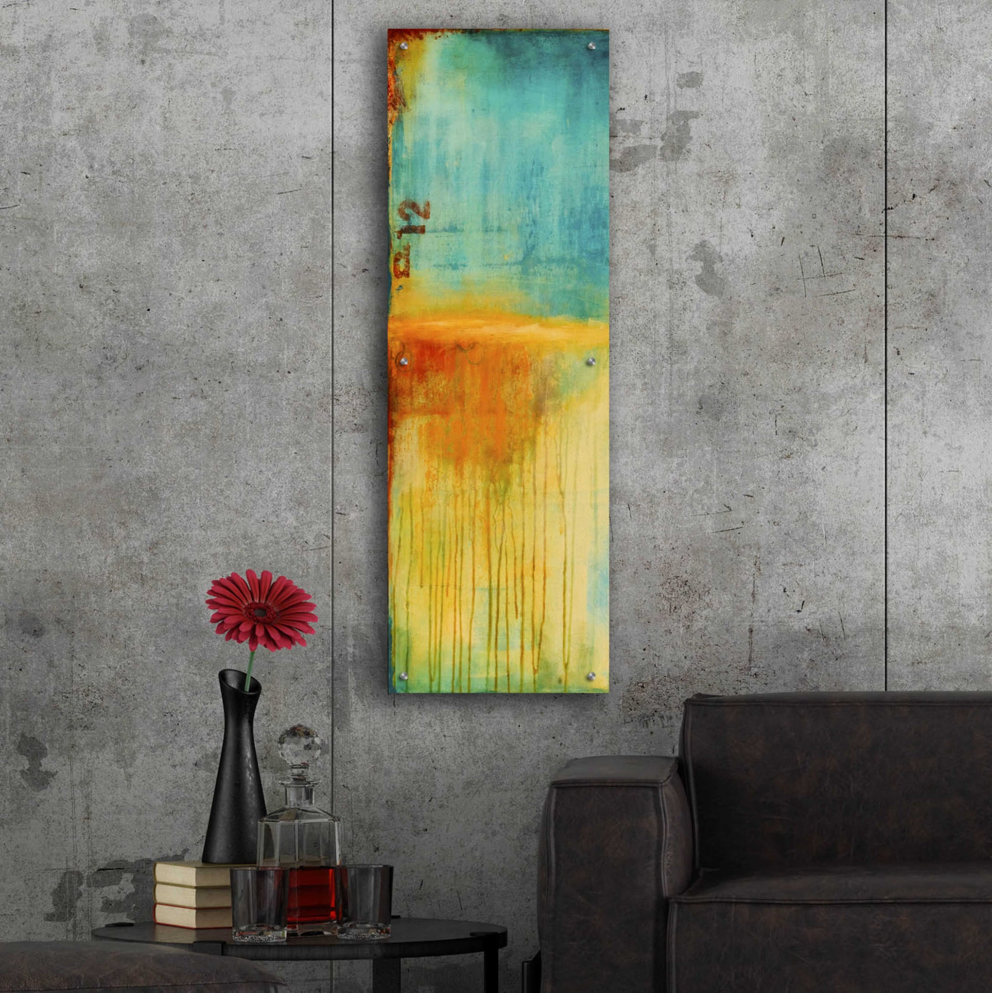 Epic Art 'Lazy Sunday II' by Erin Ashley, Acrylic Glass Wall Art,16x48