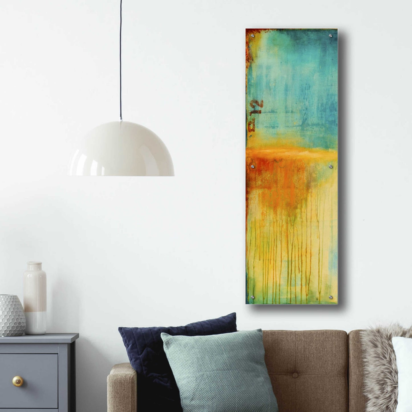 Epic Art 'Lazy Sunday II' by Erin Ashley, Acrylic Glass Wall Art,16x48