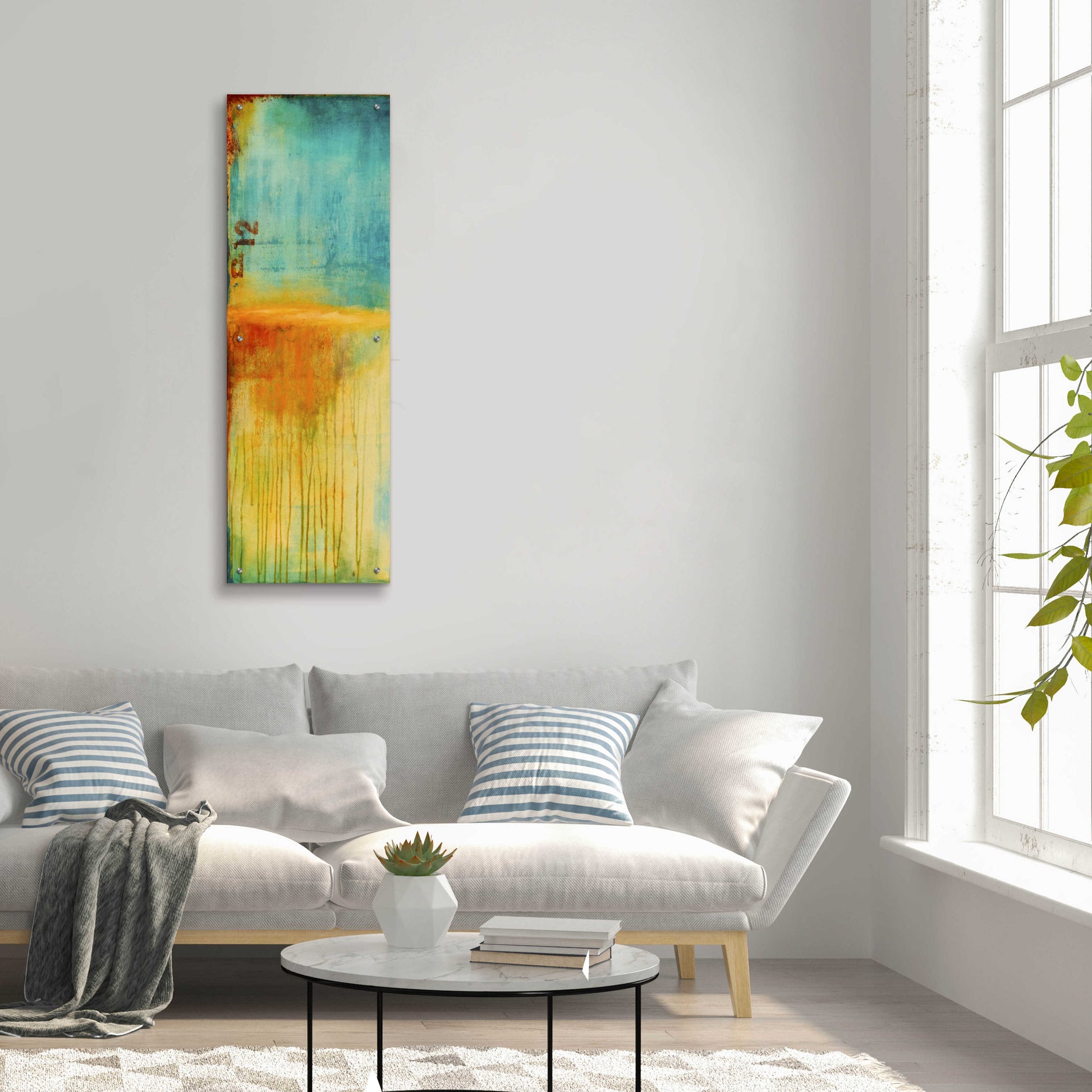 Epic Art 'Lazy Sunday II' by Erin Ashley, Acrylic Glass Wall Art,16x48