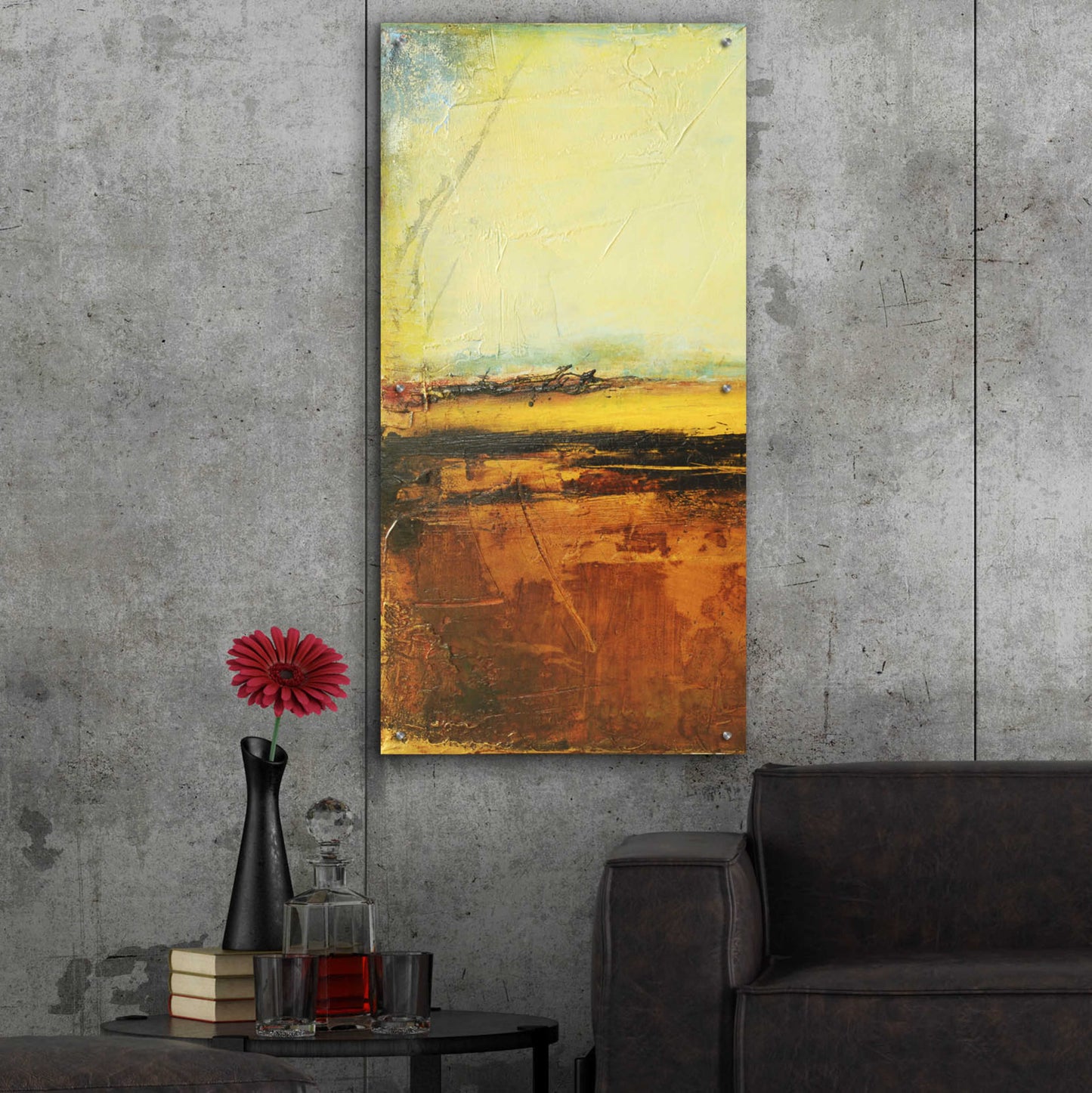 Epic Art 'Noon I' by Erin Ashley, Acrylic Glass Wall Art,24x48