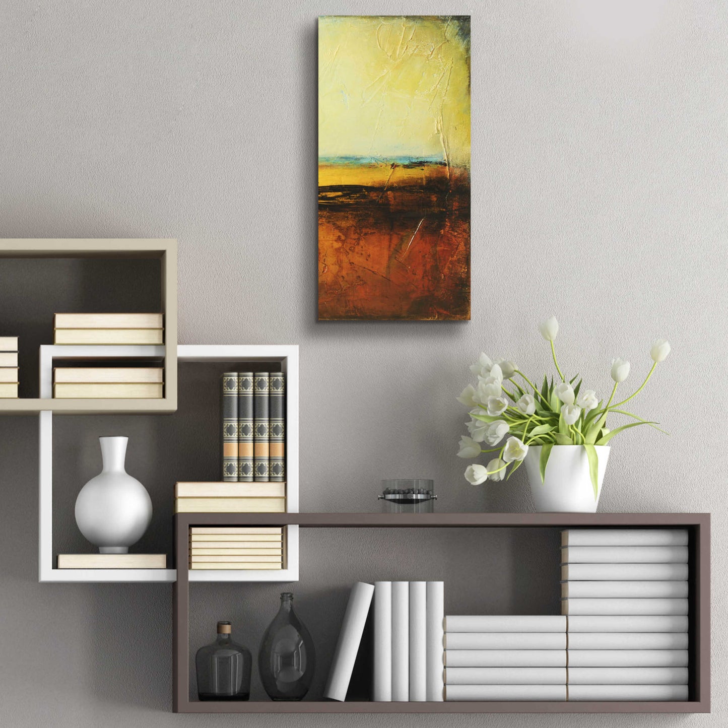 Epic Art 'Noon II' by Erin Ashley, Acrylic Glass Wall Art,12x24